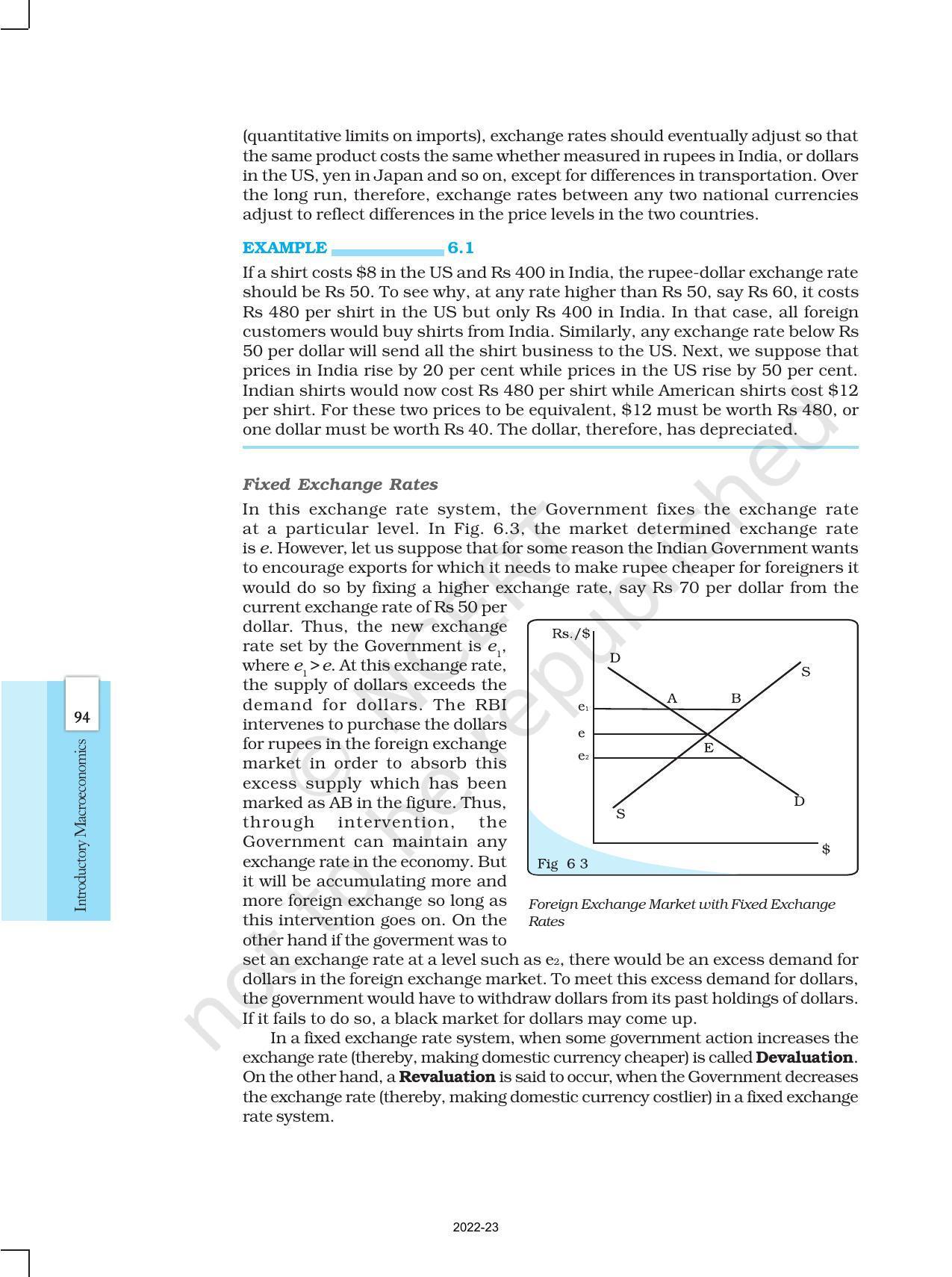 NCERT Book for Class 12 Economics (Macroeconomics) Chapter 6 Open Economy - Page 10