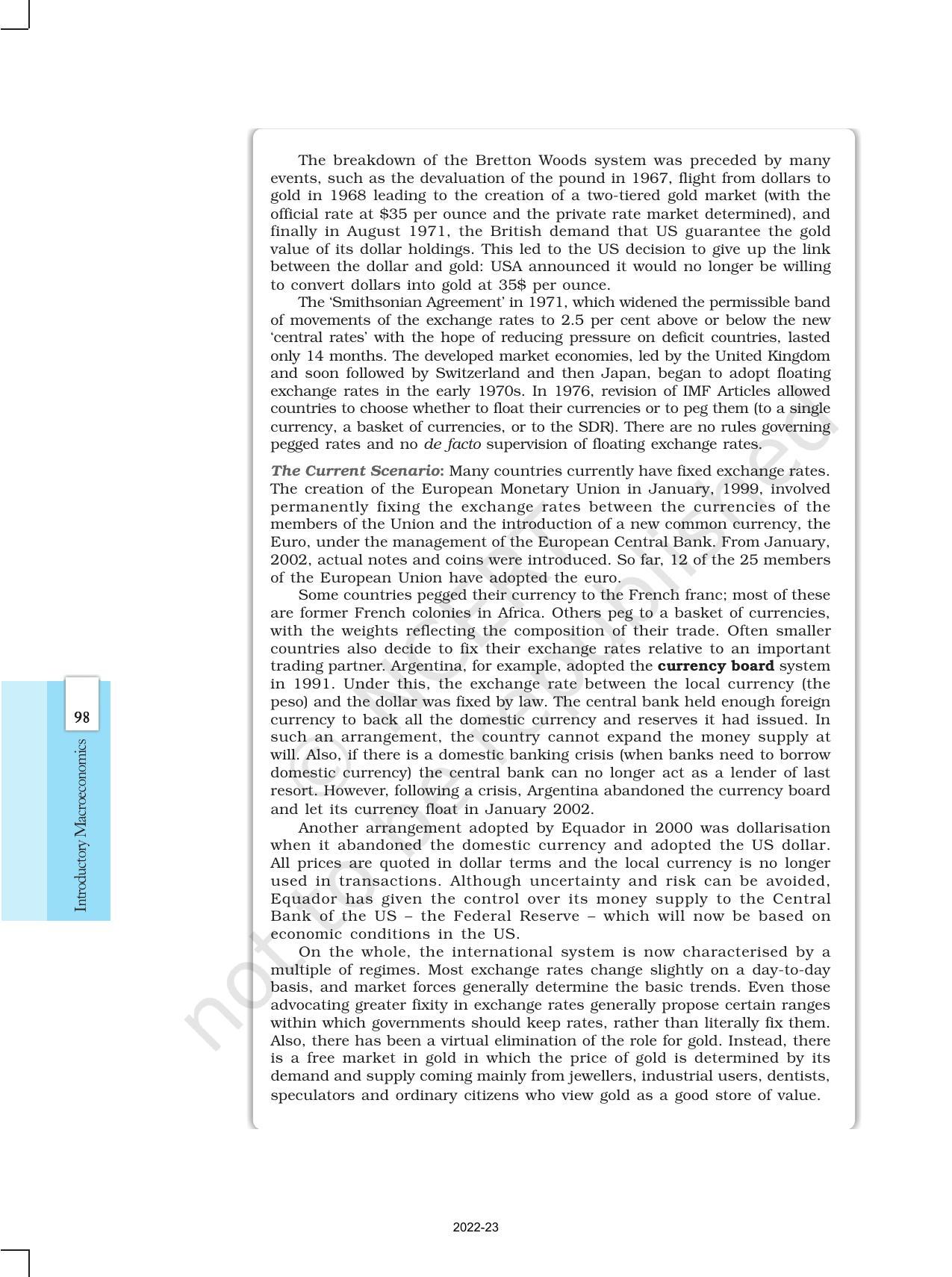 NCERT Book for Class 12 Economics (Macroeconomics) Chapter 6 Open Economy - Page 14