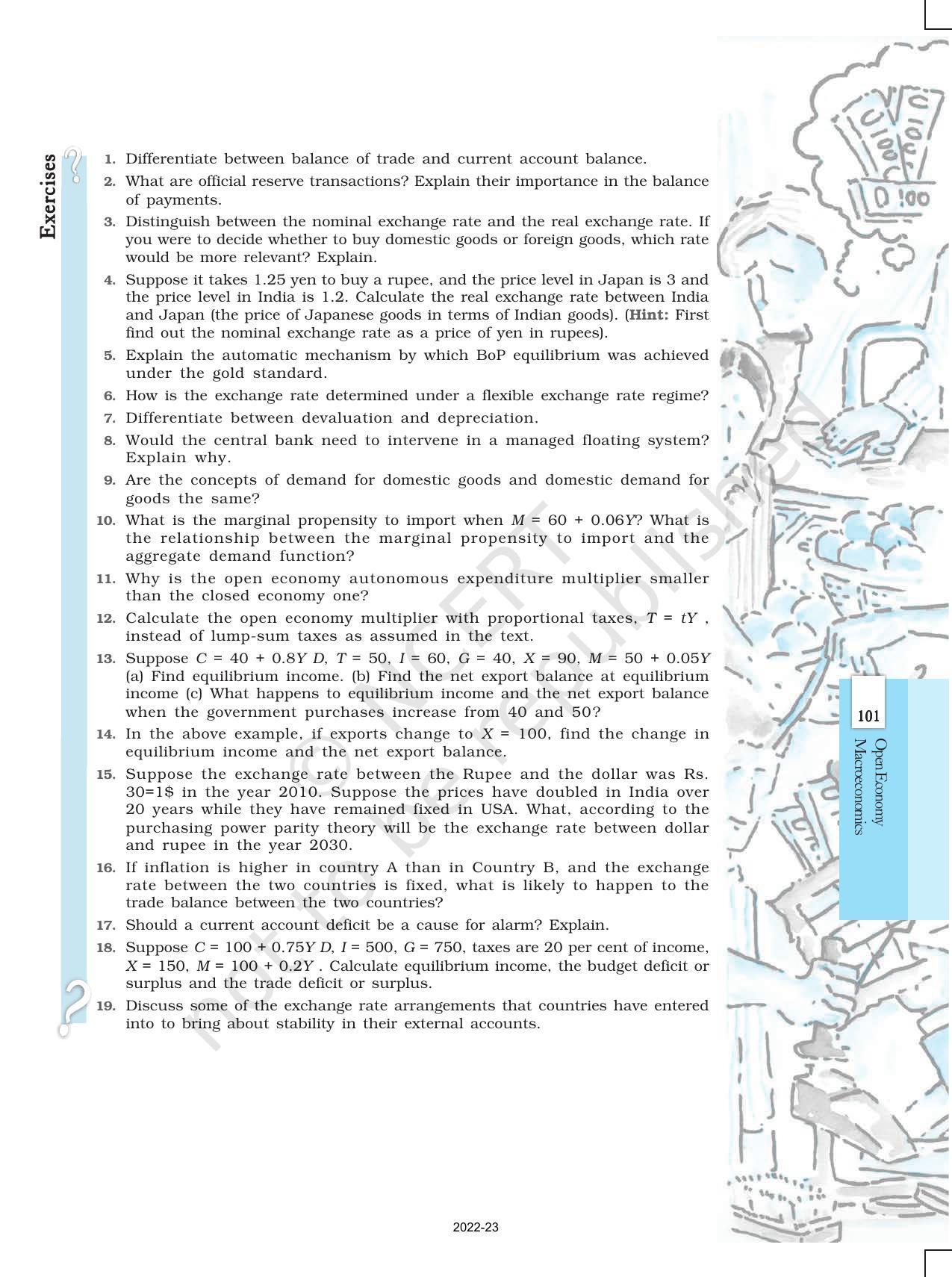 NCERT Book for Class 12 Economics (Macroeconomics) Chapter 6 Open Economy - Page 17