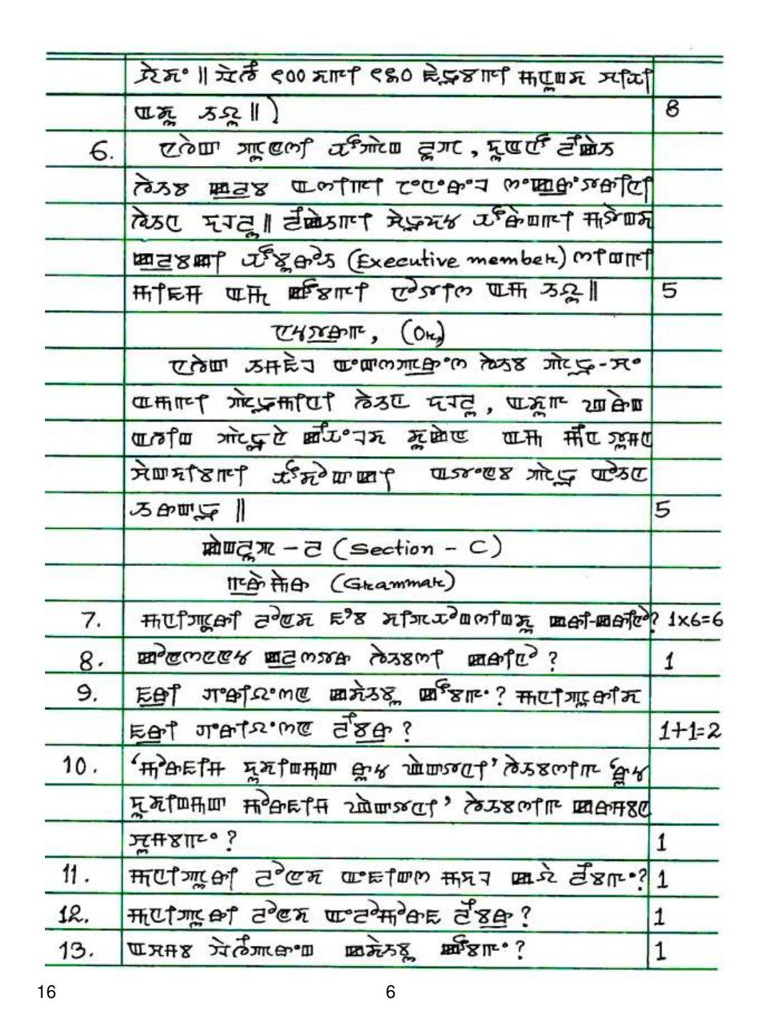 CBSE Class 10 16 Manipuri 2019 Question Paper - Page 6