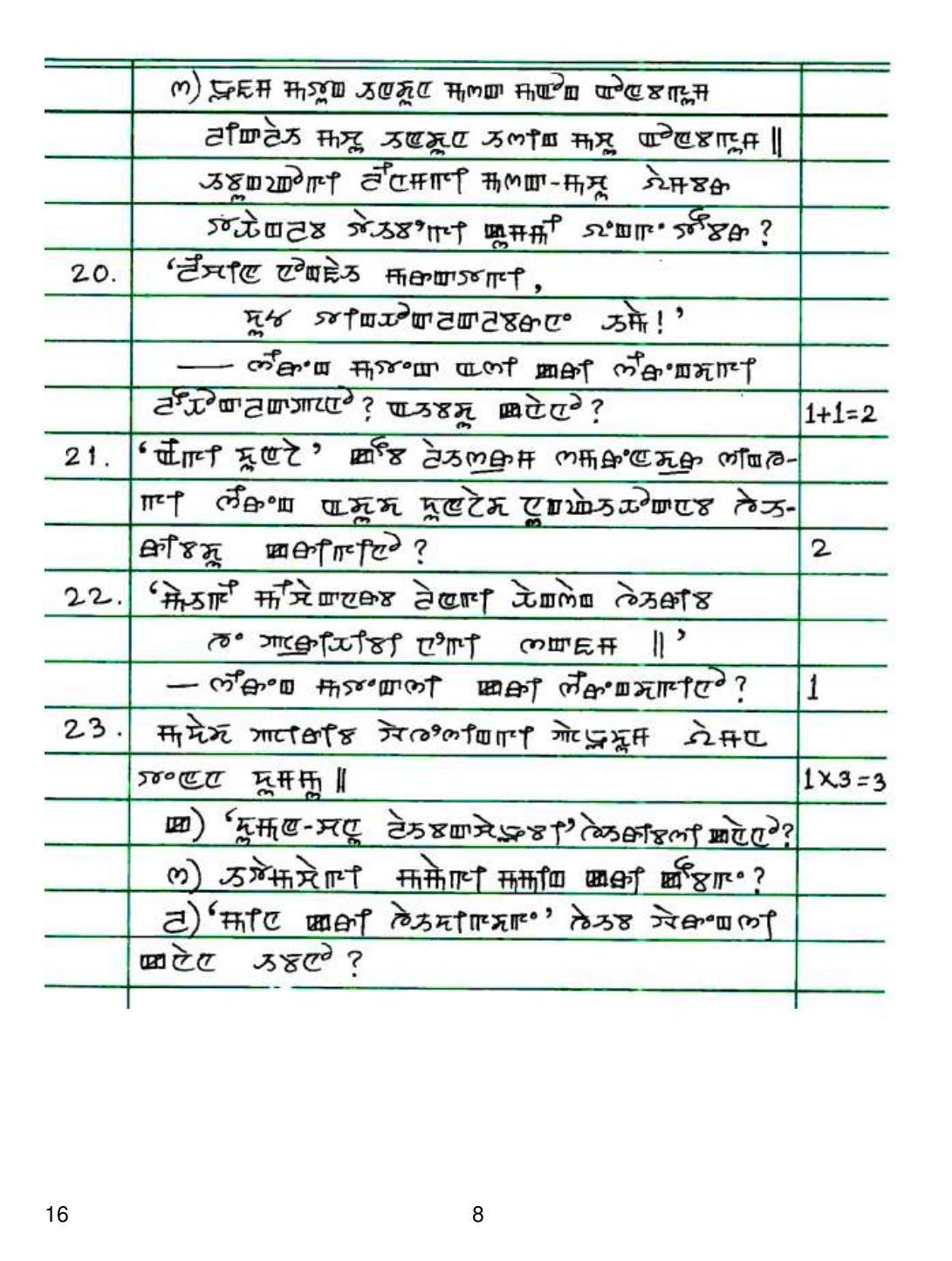 CBSE Class 10 16 Manipuri 2019 Question Paper - Page 8