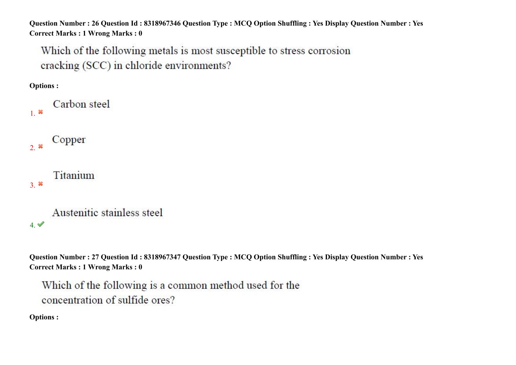 AP PGCET 2025 Metallurgy Paper with Answer Key - Page 21