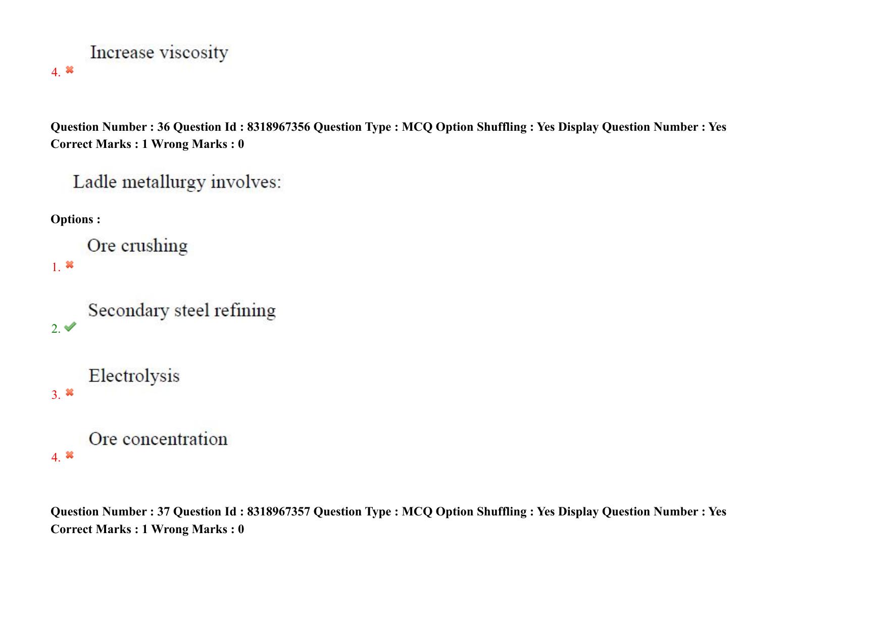 AP PGCET 2025 Metallurgy Paper with Answer Key - Page 28