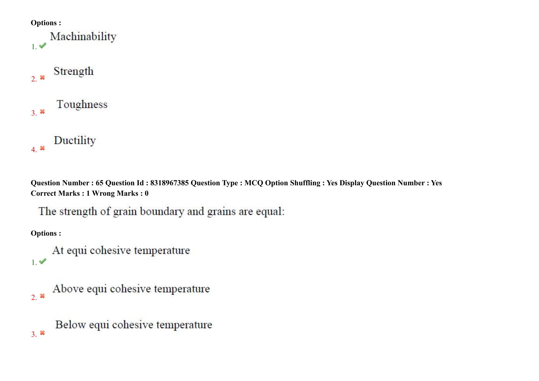 AP PGCET 2025 Metallurgy Paper with Answer Key - Page 49