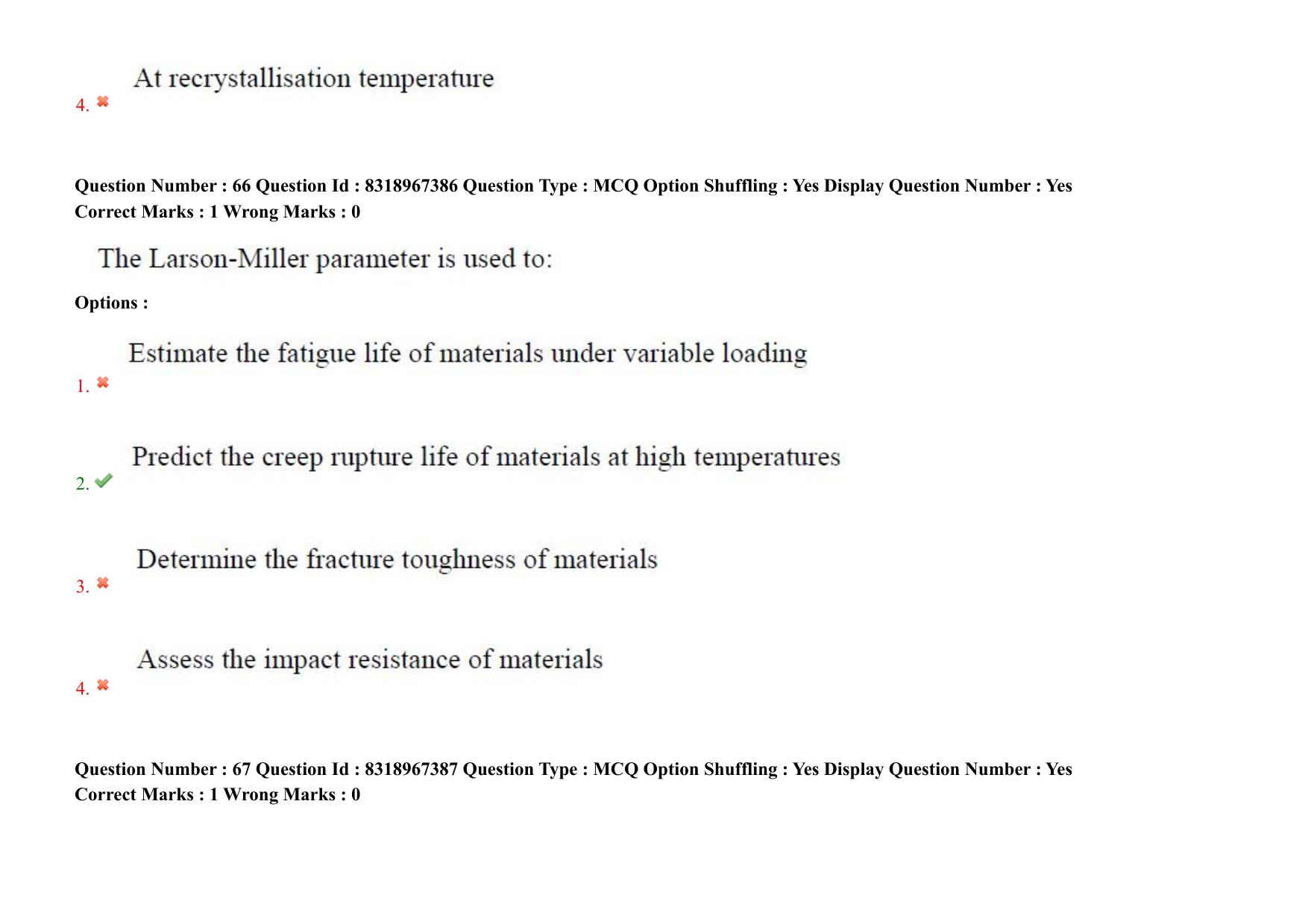 AP PGCET 2025 Metallurgy Paper with Answer Key - Page 50