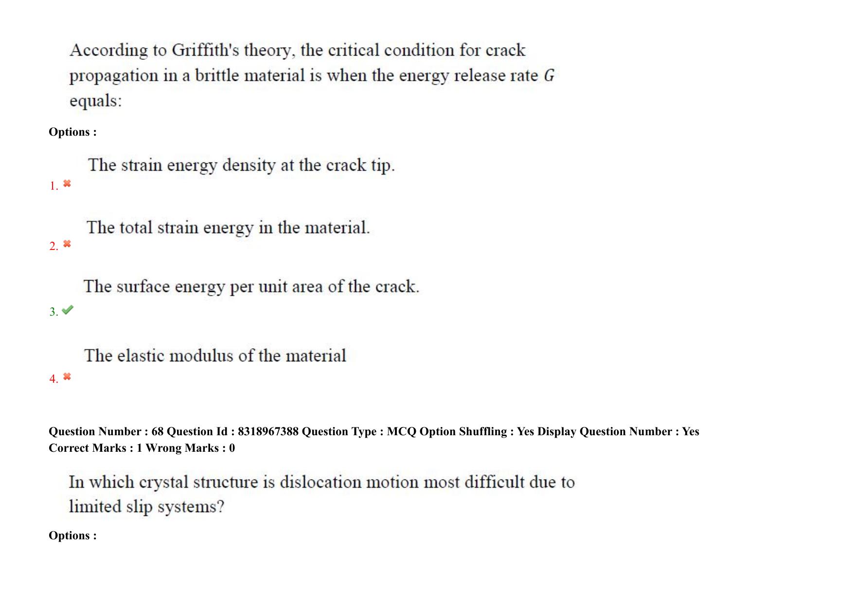 AP PGCET 2025 Metallurgy Paper with Answer Key - Page 51