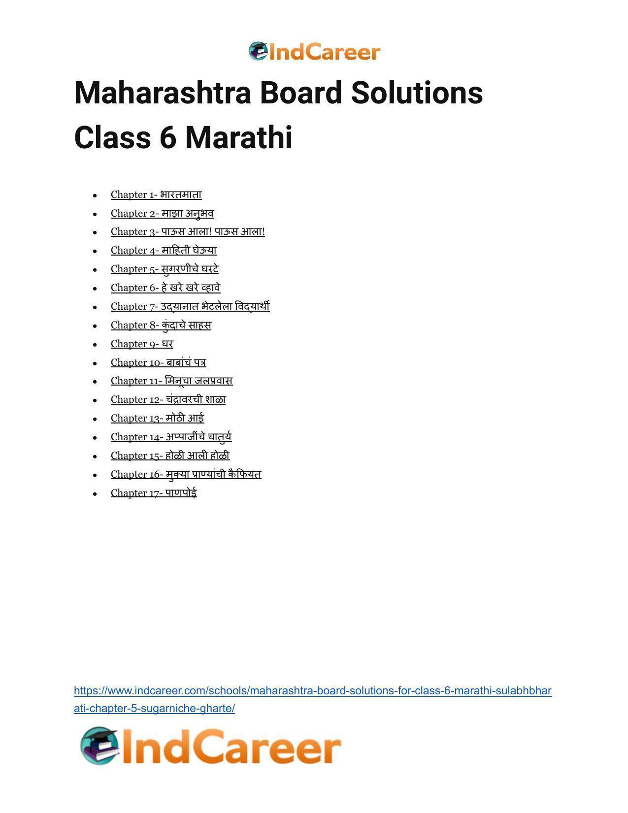 Maharashtra Board Solutions for Class 6- Marathi Sulabhbharati: Chapter 5- सुगरणीचे घरटे - Page 16