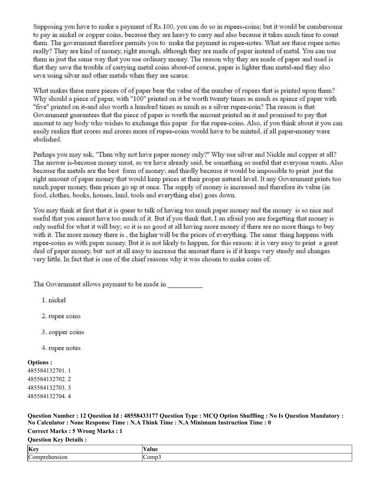 CUET 2023 English Gujarati Shift 1 Question Papers - 18 June 2023 - Page 11