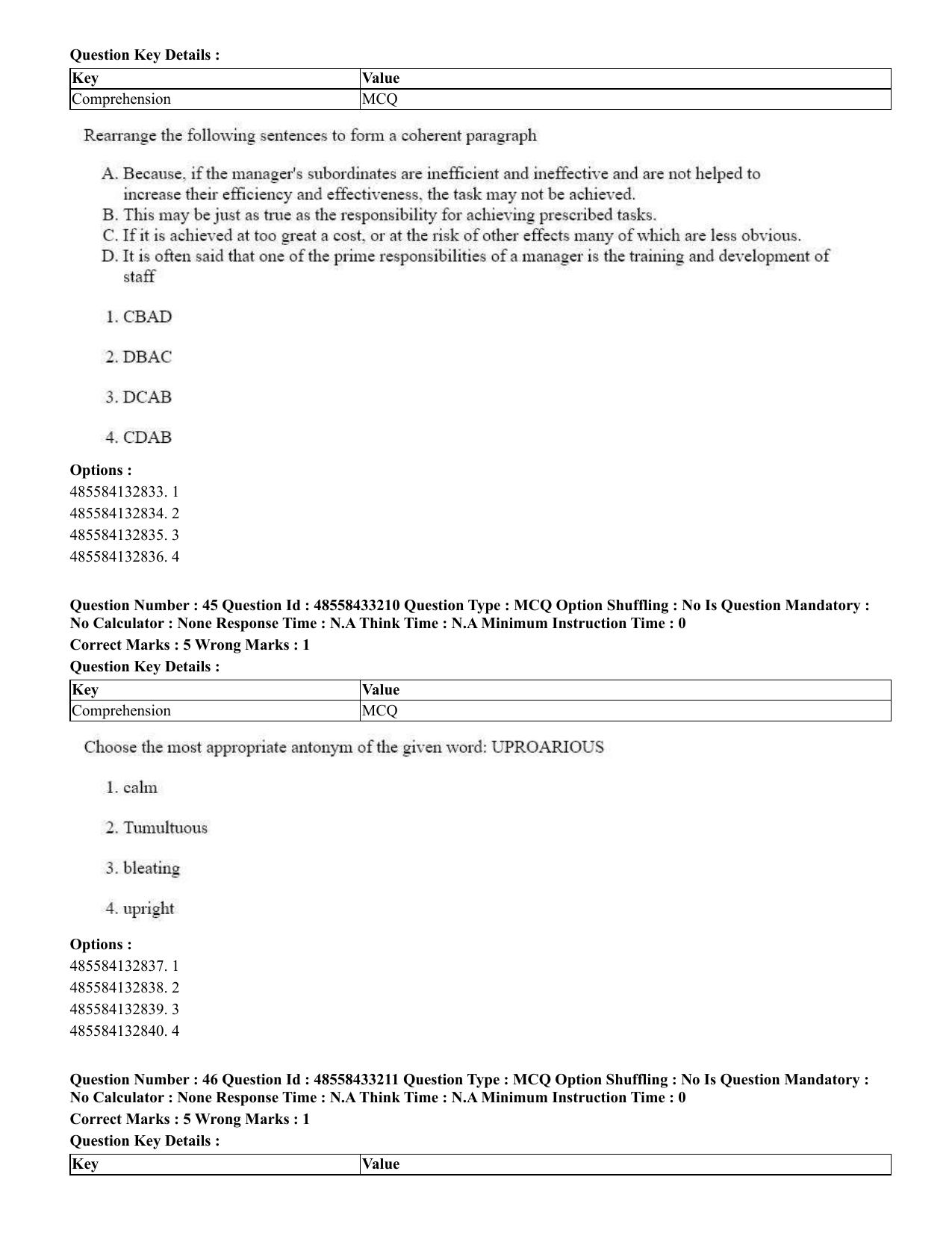 CUET 2023 English Gujarati Shift 1 Question Papers - 18 June 2023 - Page 30