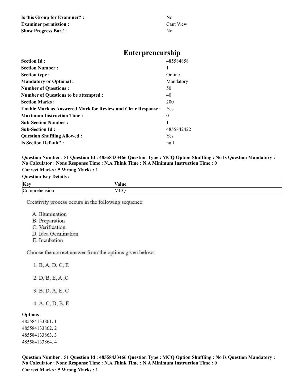 CUET 2023 English Gujarati Shift 1 Question Papers - 18 June 2023 - Page 37