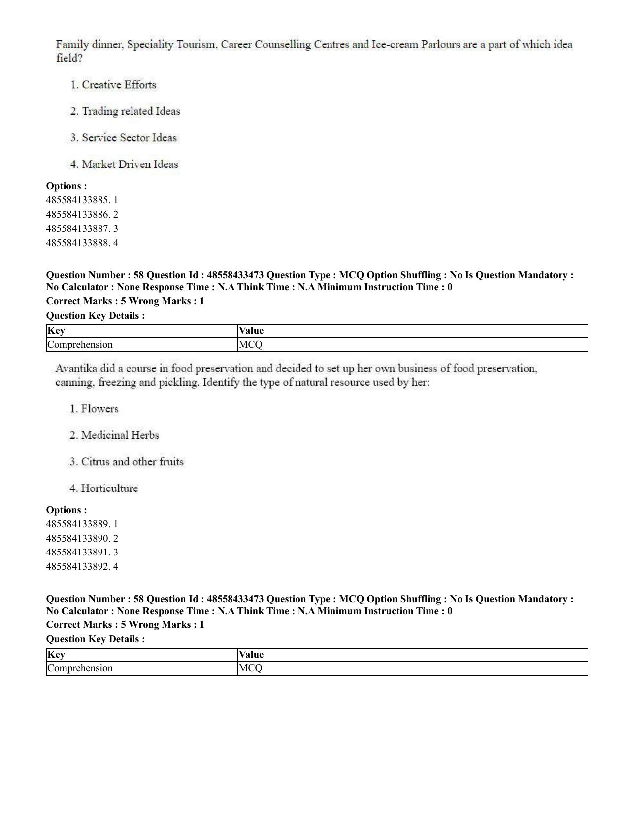 CUET 2023 English Gujarati Shift 1 Question Papers - 18 June 2023 - Page 44