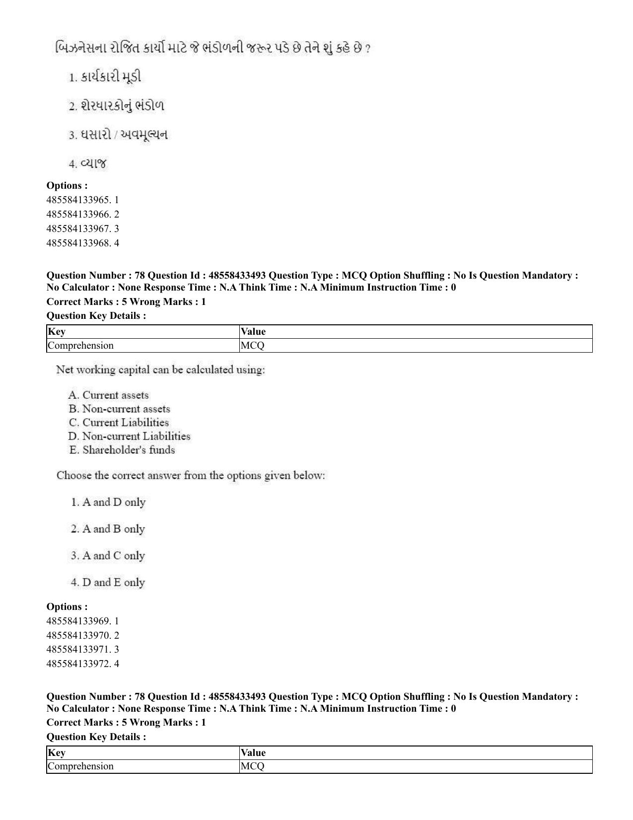 CUET 2023 English Gujarati Shift 1 Question Papers - 18 June 2023 - Page 65