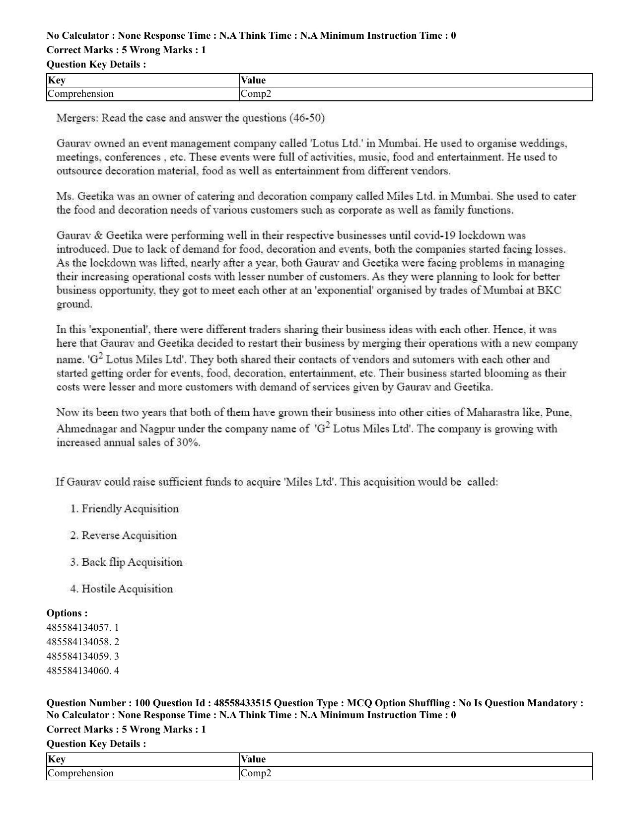 CUET 2023 English Gujarati Shift 1 Question Papers - 18 June 2023 - Page 95