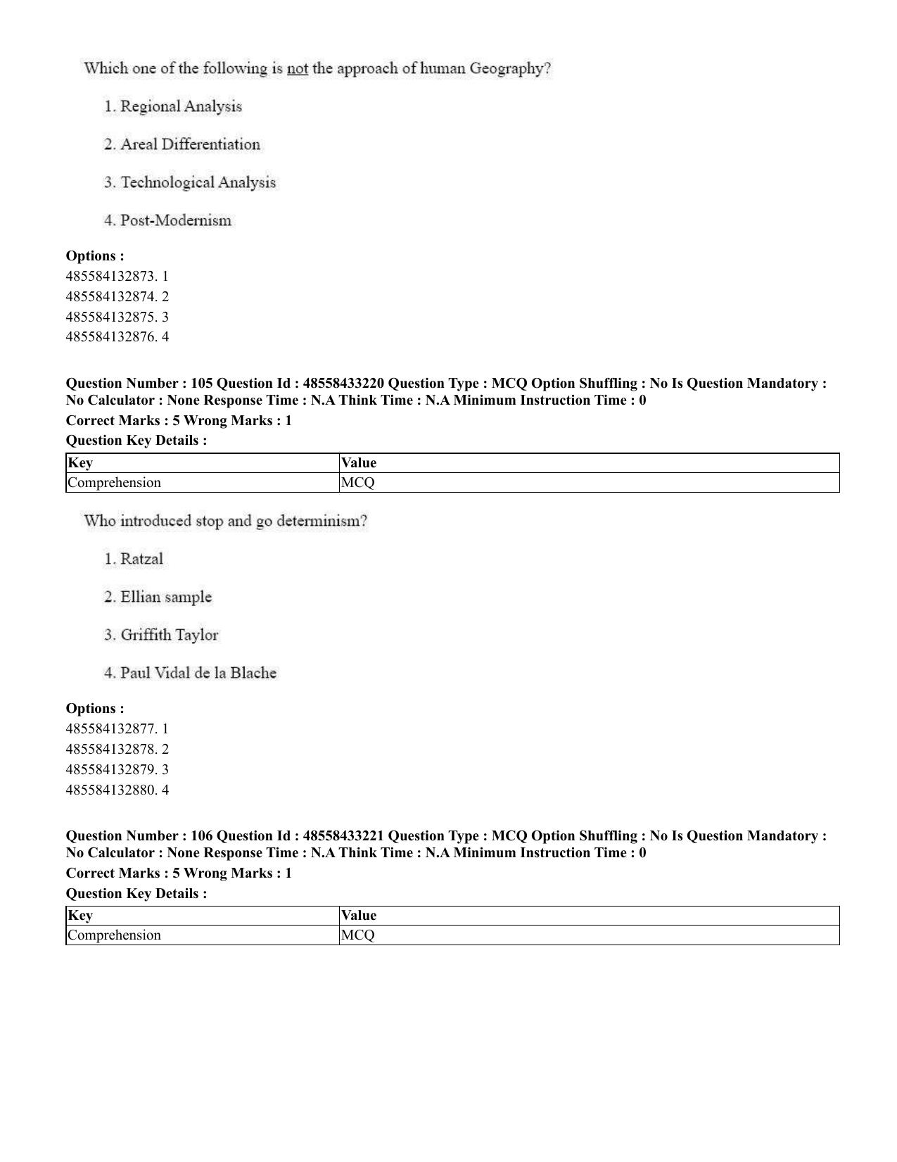 CUET 2023 English Gujarati Shift 1 Question Papers - 18 June 2023 - Page 99