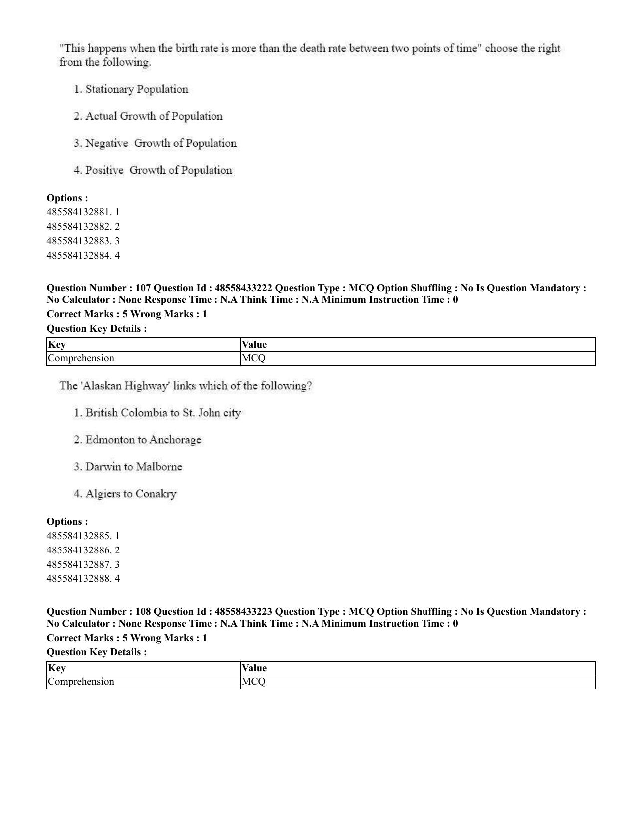CUET 2023 English Gujarati Shift 1 Question Papers - 18 June 2023 - Page 100