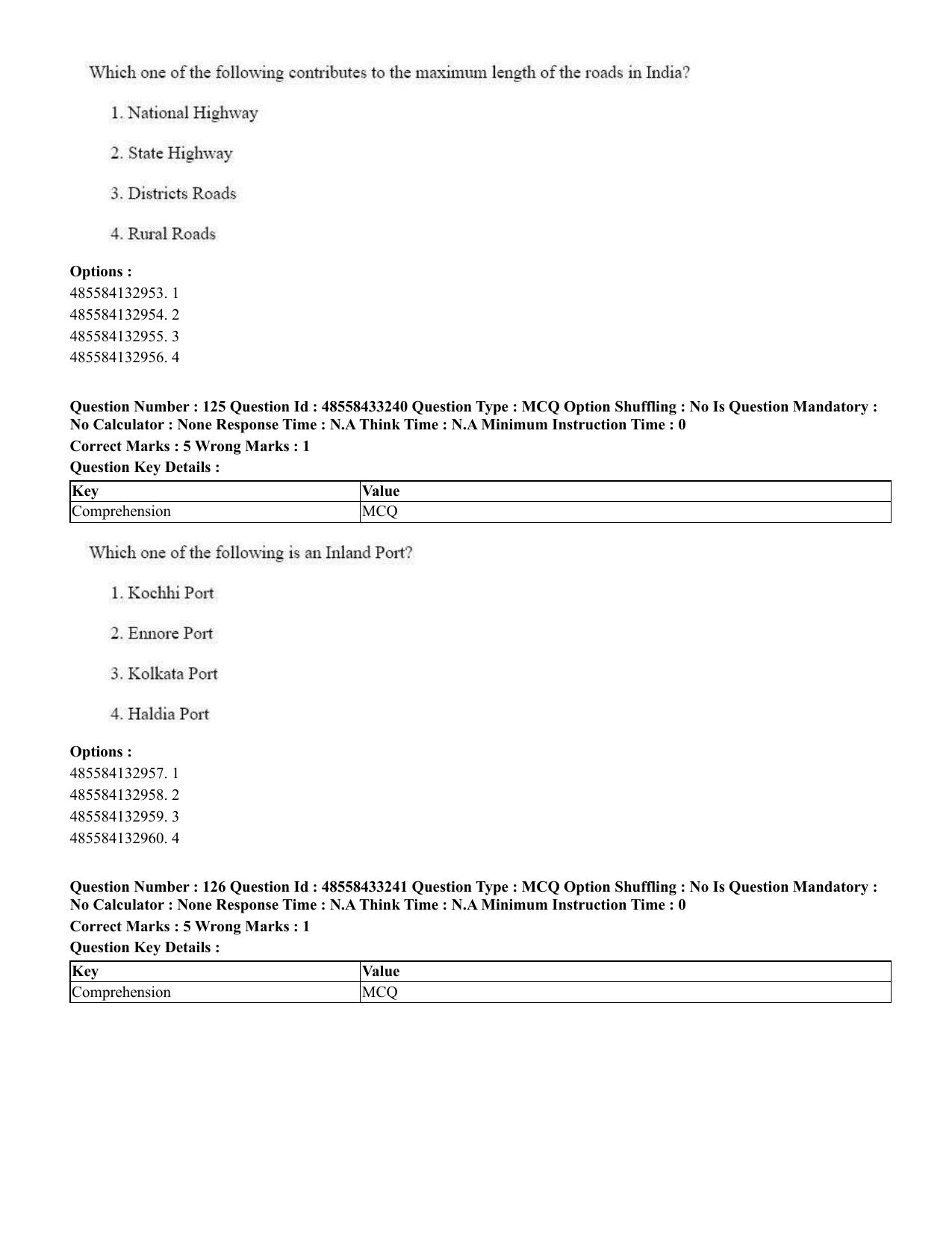CUET 2023 English Gujarati Shift 1 Question Papers - 18 June 2023 - Page 109