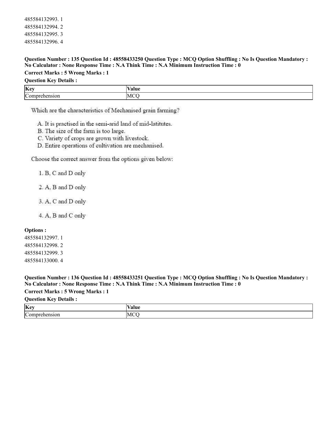 CUET 2023 English Gujarati Shift 1 Question Papers - 18 June 2023 - Page 115