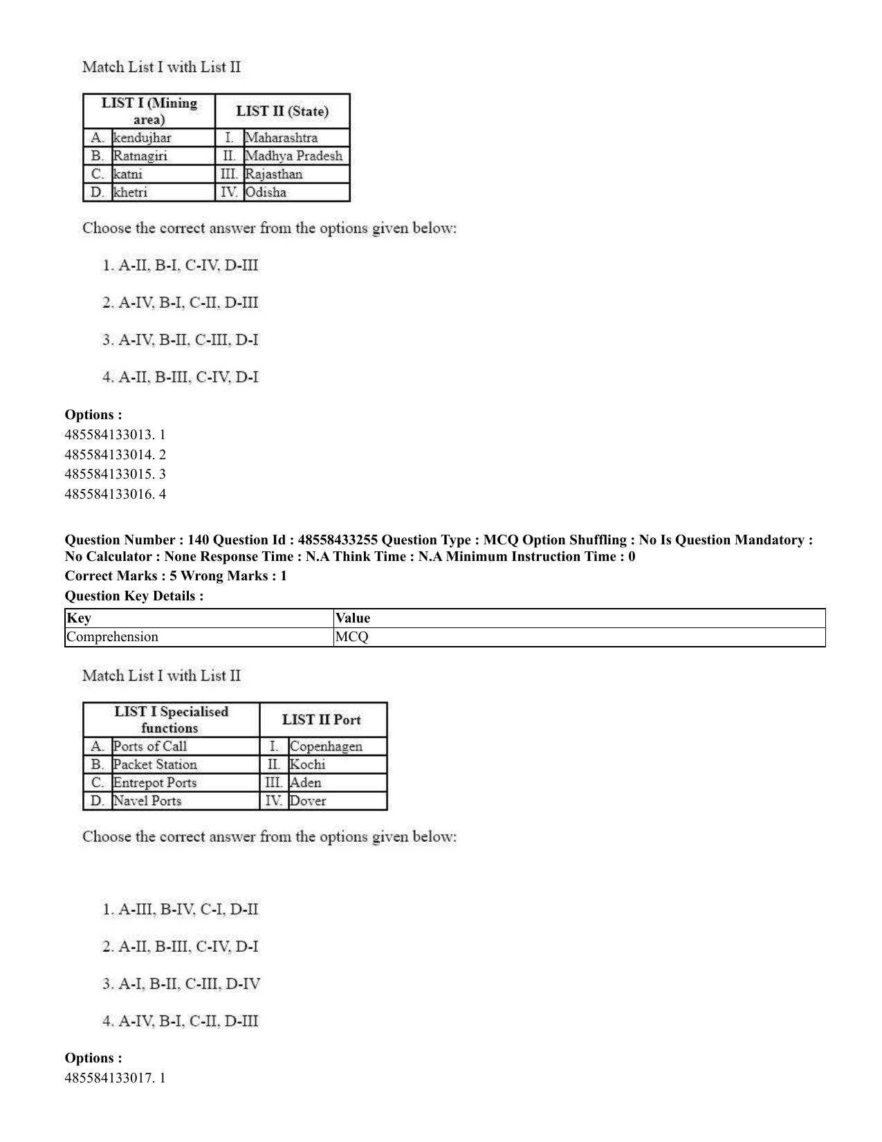 CUET 2023 English Gujarati Shift 1 Question Papers - 18 June 2023 - Page 118