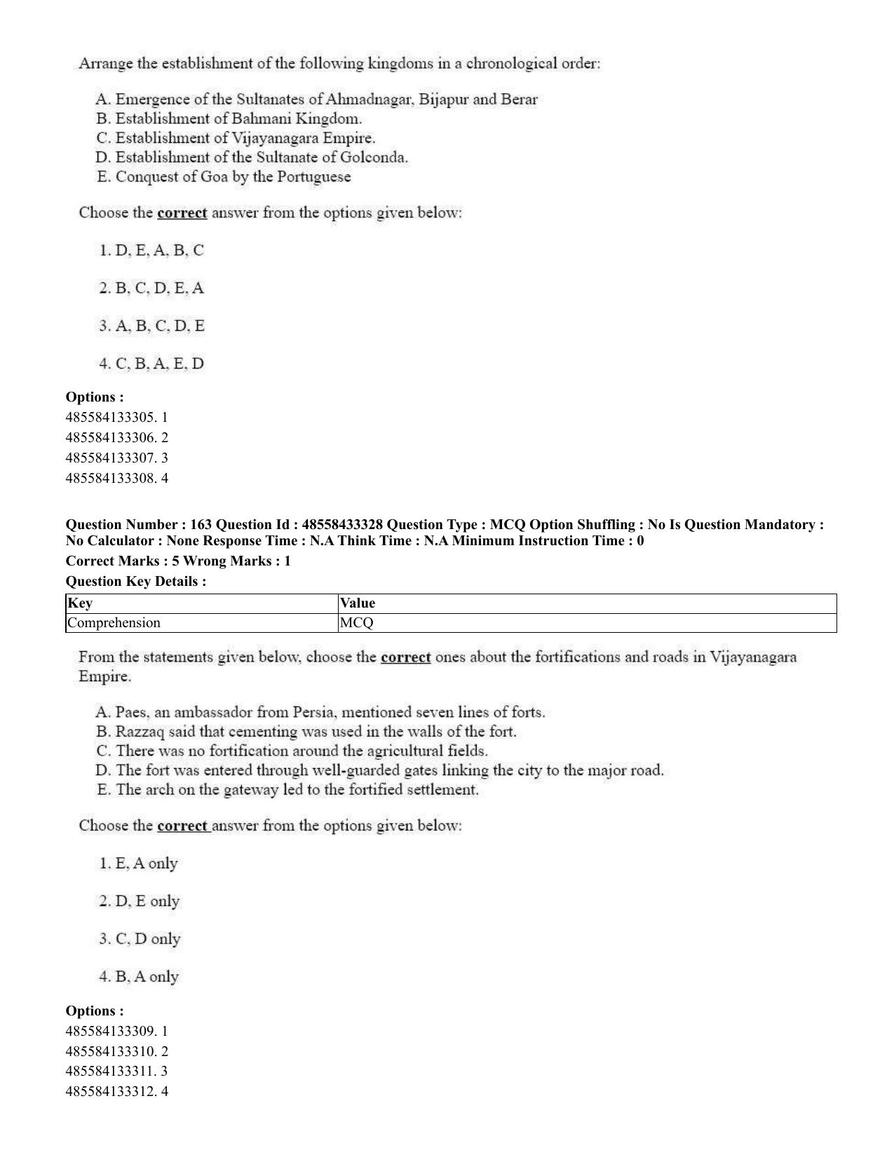 CUET 2023 English Gujarati Shift 1 Question Papers - 18 June 2023 - Page 135