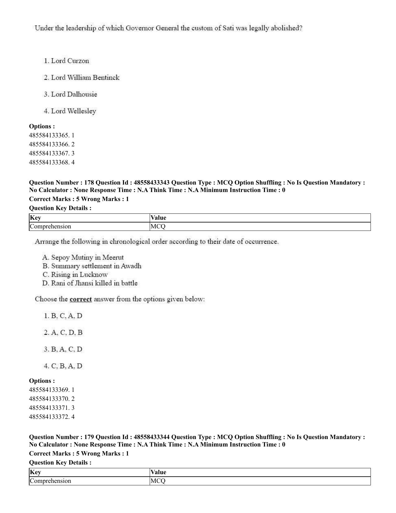 CUET 2023 English Gujarati Shift 1 Question Papers - 18 June 2023 - Page 143