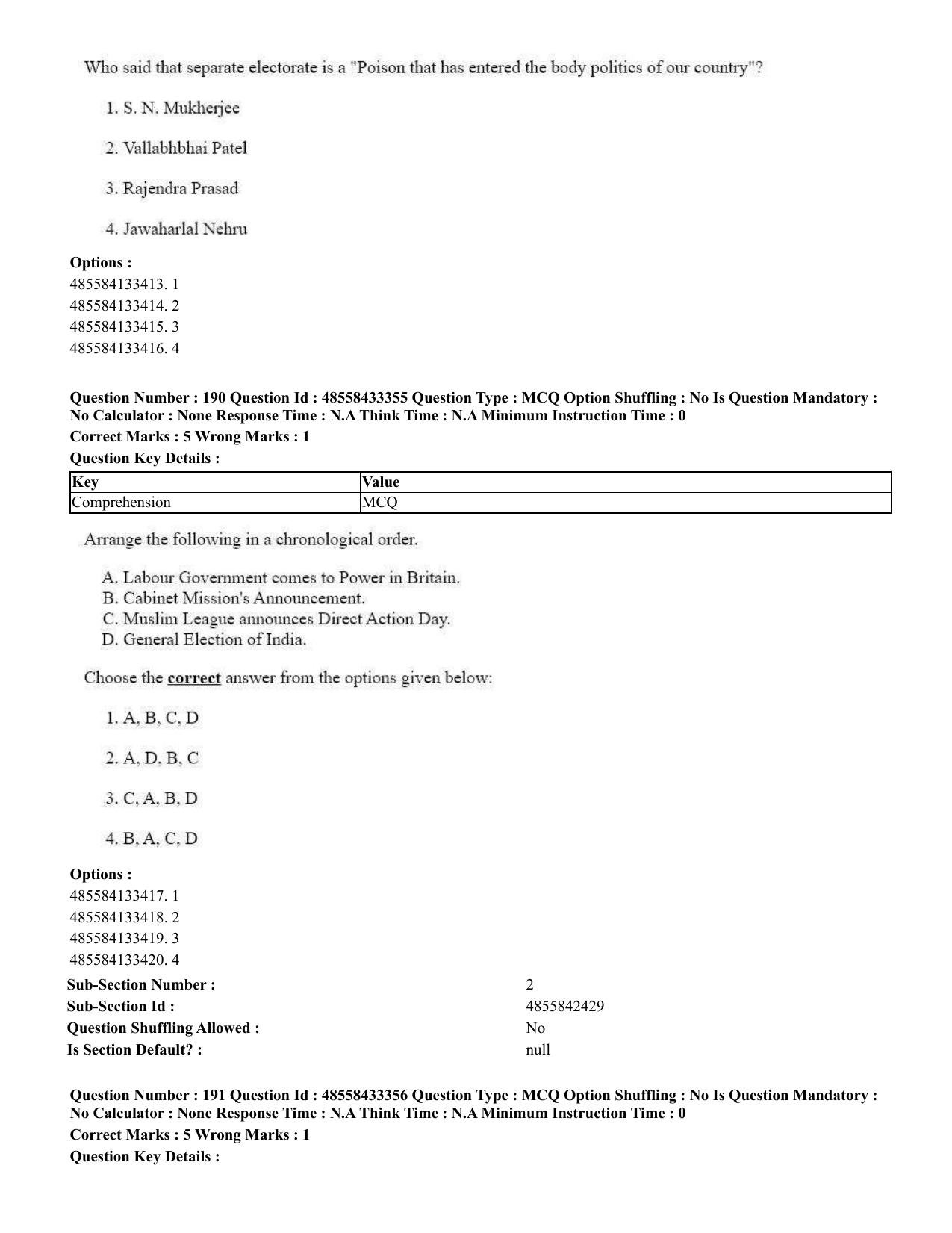 CUET 2023 English Gujarati Shift 1 Question Papers - 18 June 2023 - Page 149