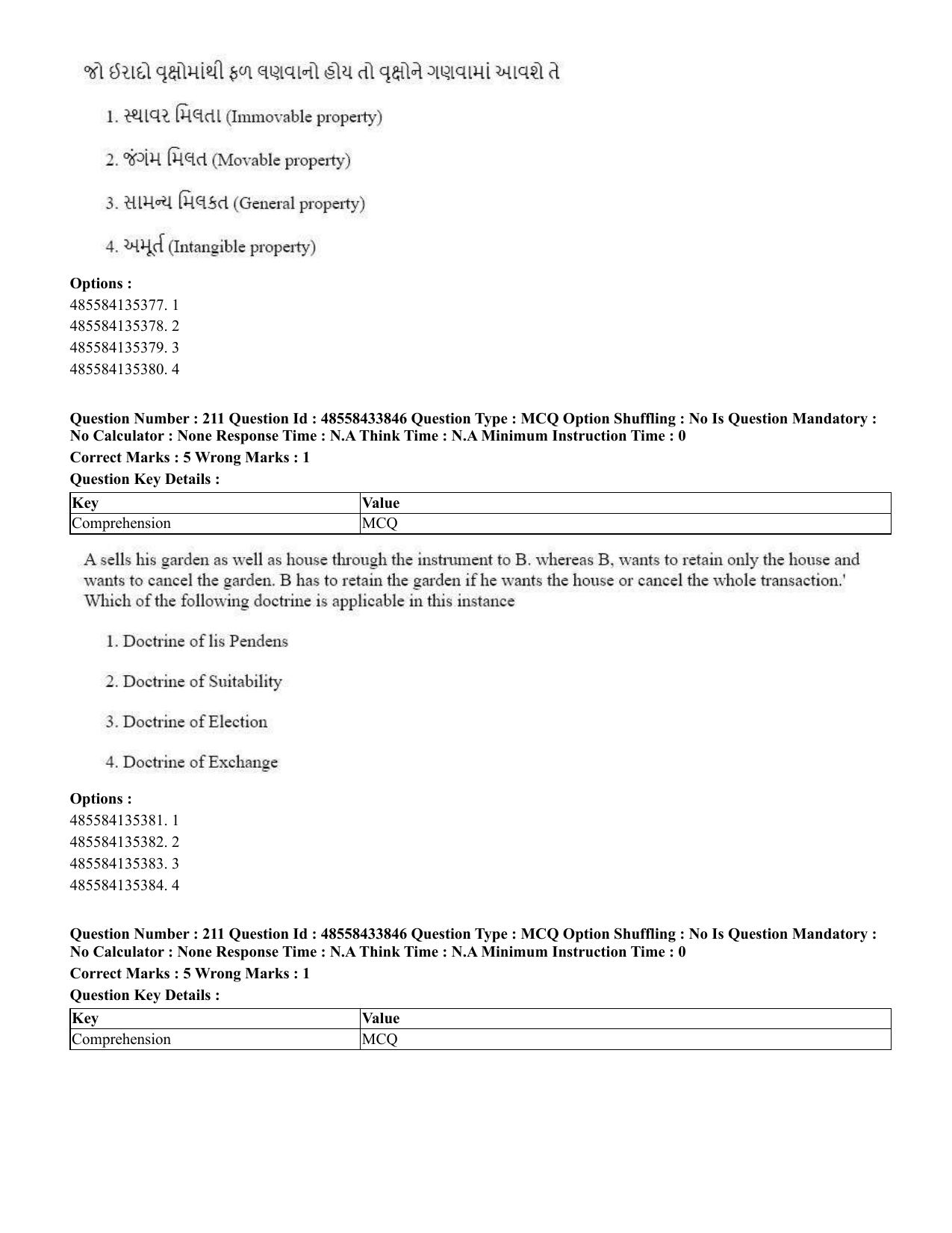 CUET 2023 English Gujarati Shift 1 Question Papers - 18 June 2023 - Page 167