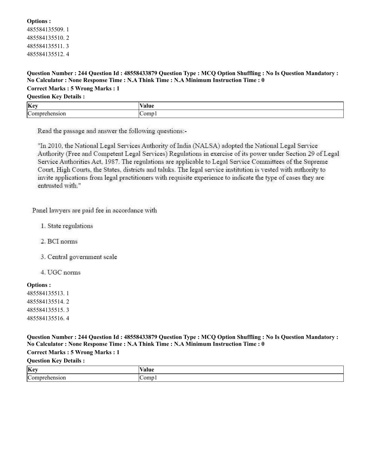 CUET 2023 English Gujarati Shift 1 Question Papers - 18 June 2023 - Page 203