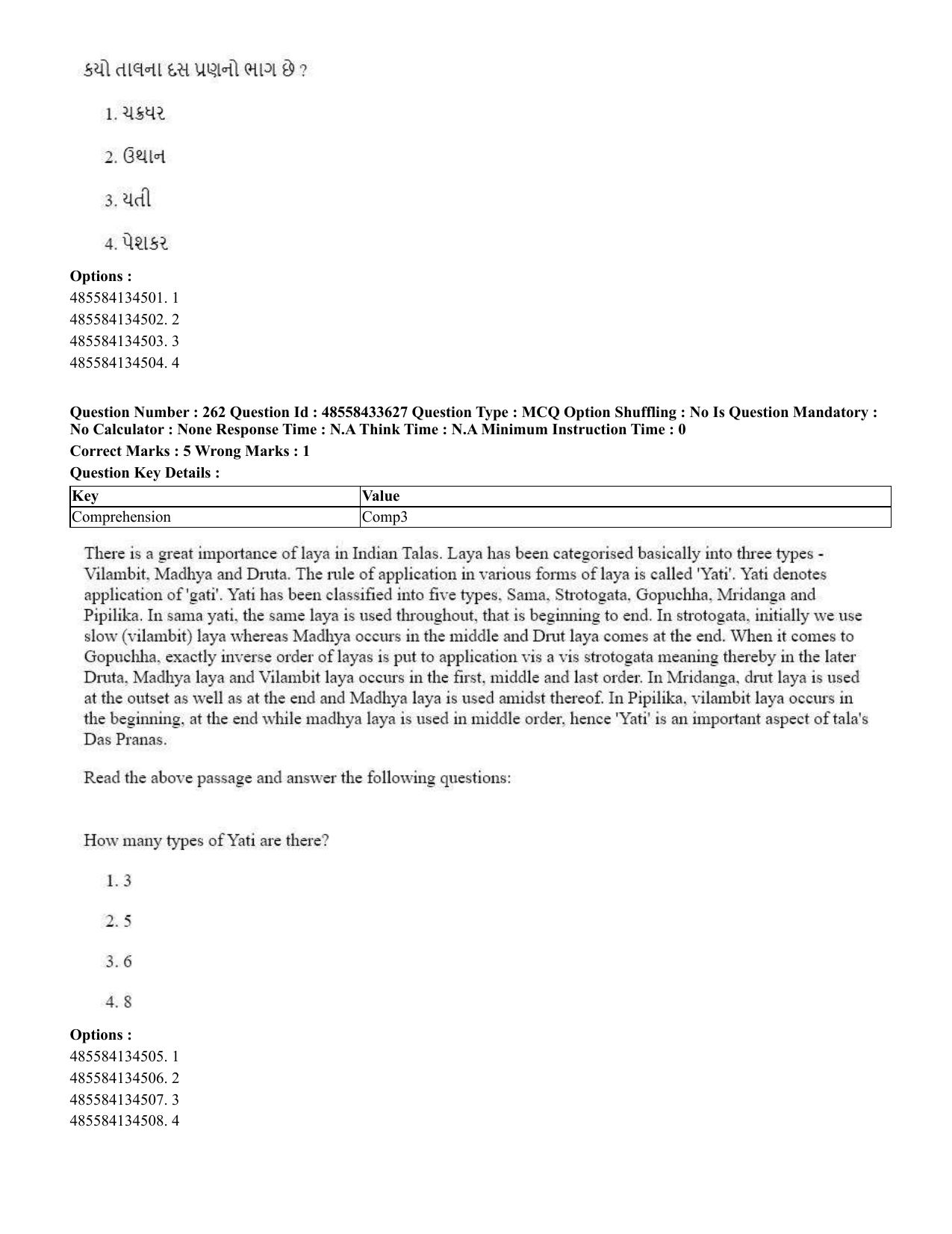 CUET 2023 English Gujarati Shift 1 Question Papers - 18 June 2023 - Page 228