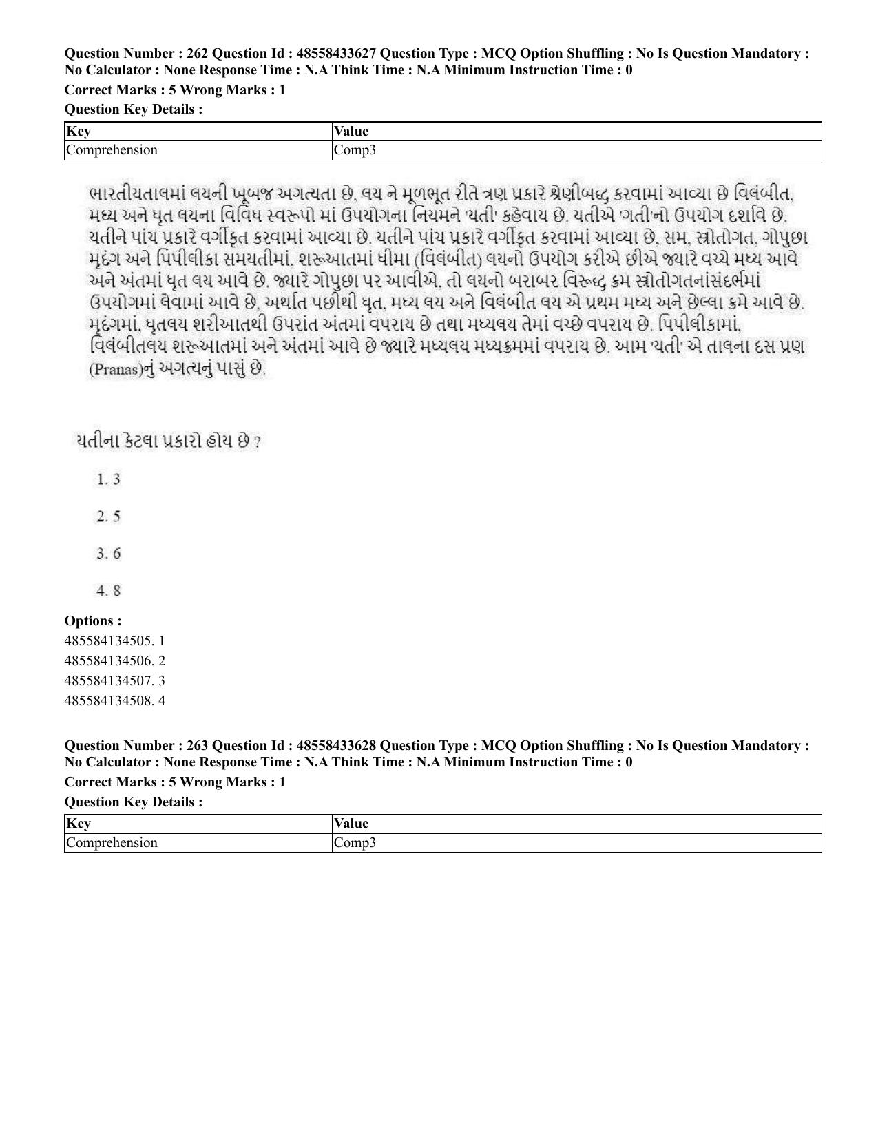 CUET 2023 English Gujarati Shift 1 Question Papers - 18 June 2023 - Page 229