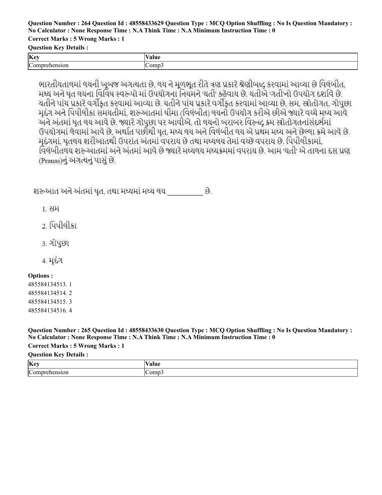 CUET 2023 English Gujarati Shift 1 Question Papers - 18 June 2023 - Page 232
