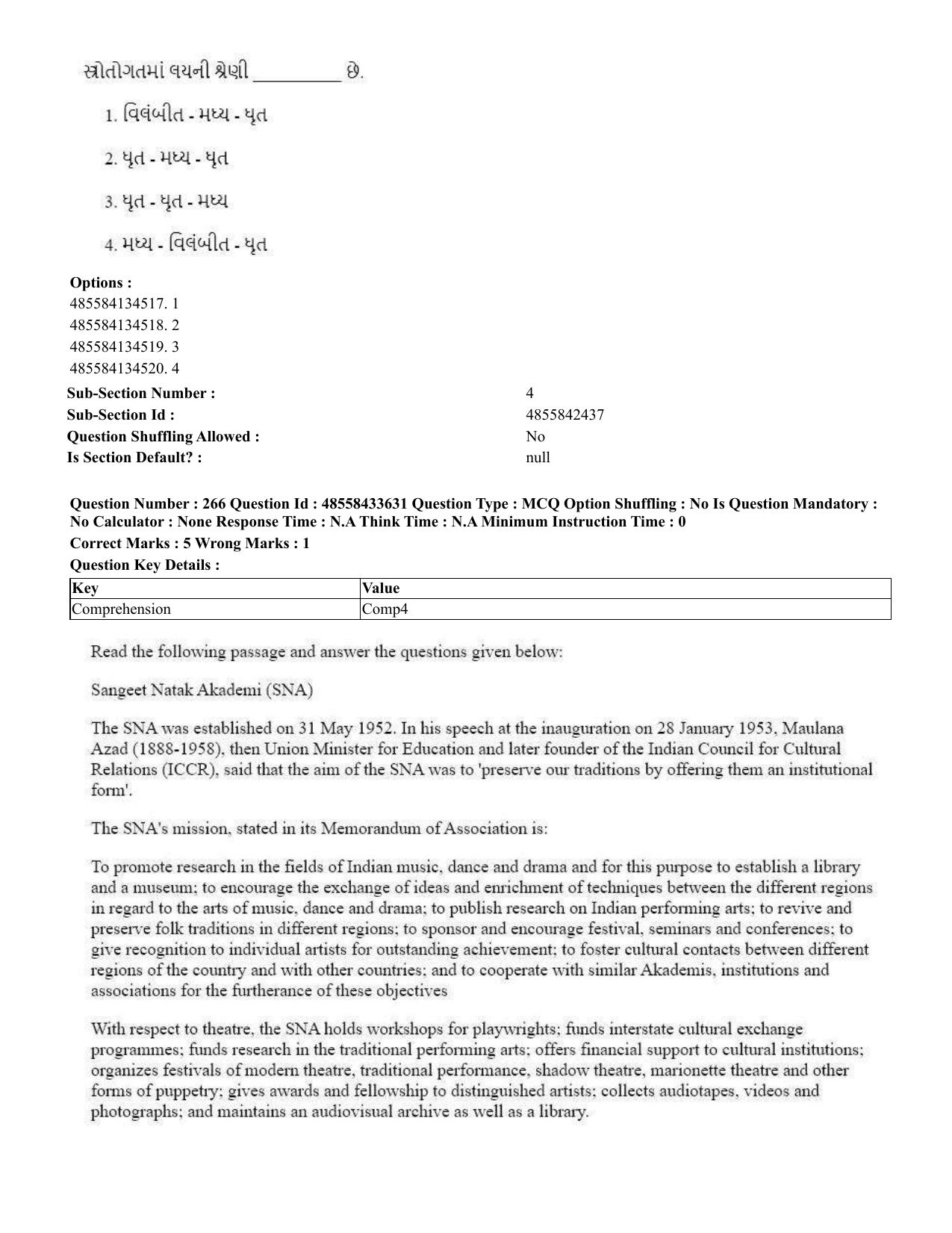 CUET 2023 English Gujarati Shift 1 Question Papers - 18 June 2023 - Page 234