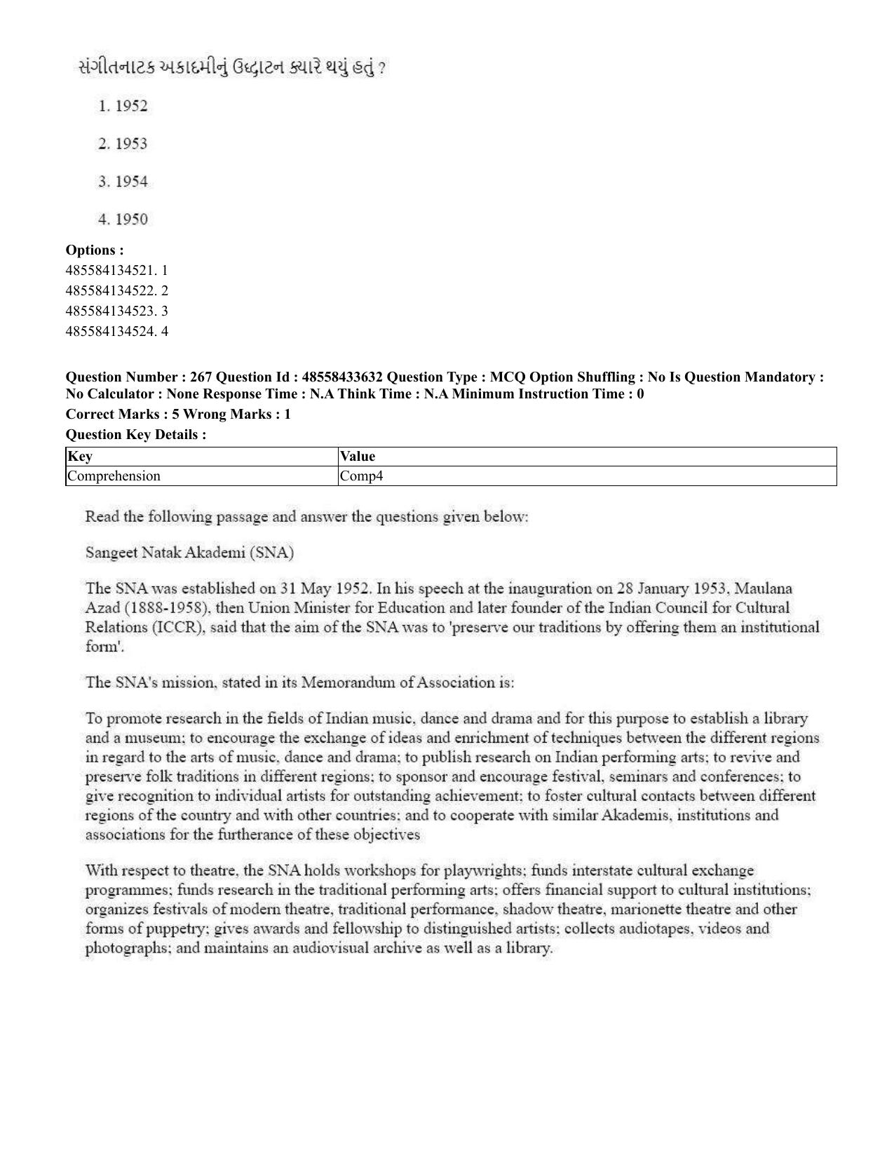 CUET 2023 English Gujarati Shift 1 Question Papers - 18 June 2023 - Page 236