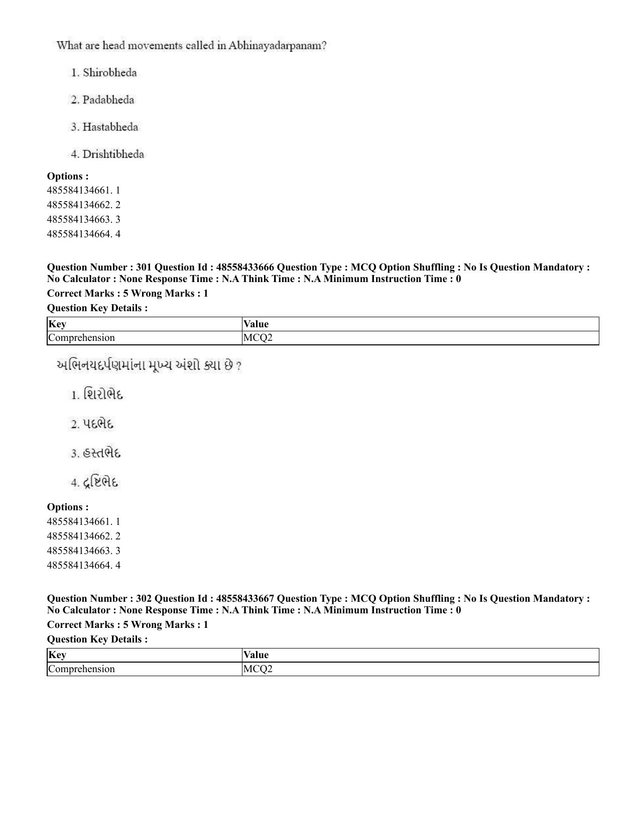 CUET 2023 English Gujarati Shift 1 Question Papers - 18 June 2023 - Page 277