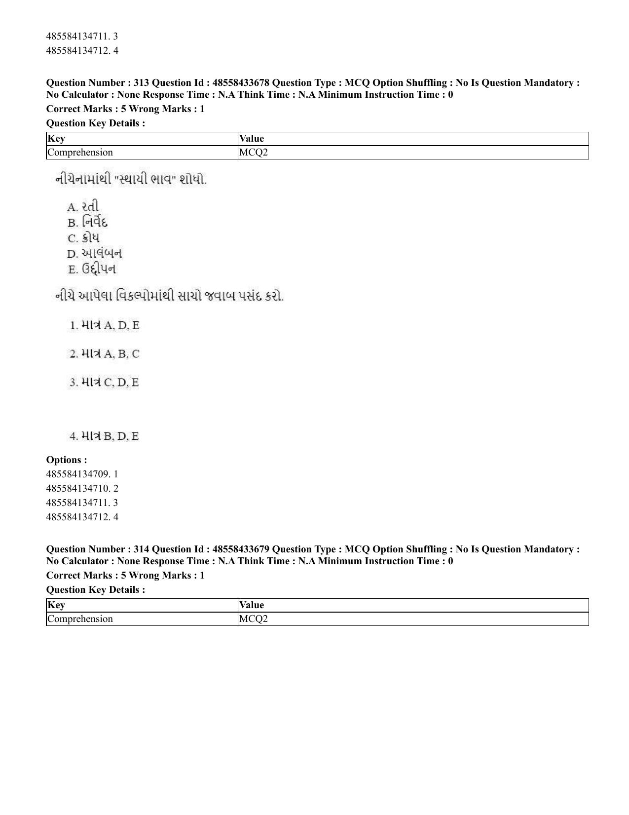CUET 2023 English Gujarati Shift 1 Question Papers - 18 June 2023 - Page 290