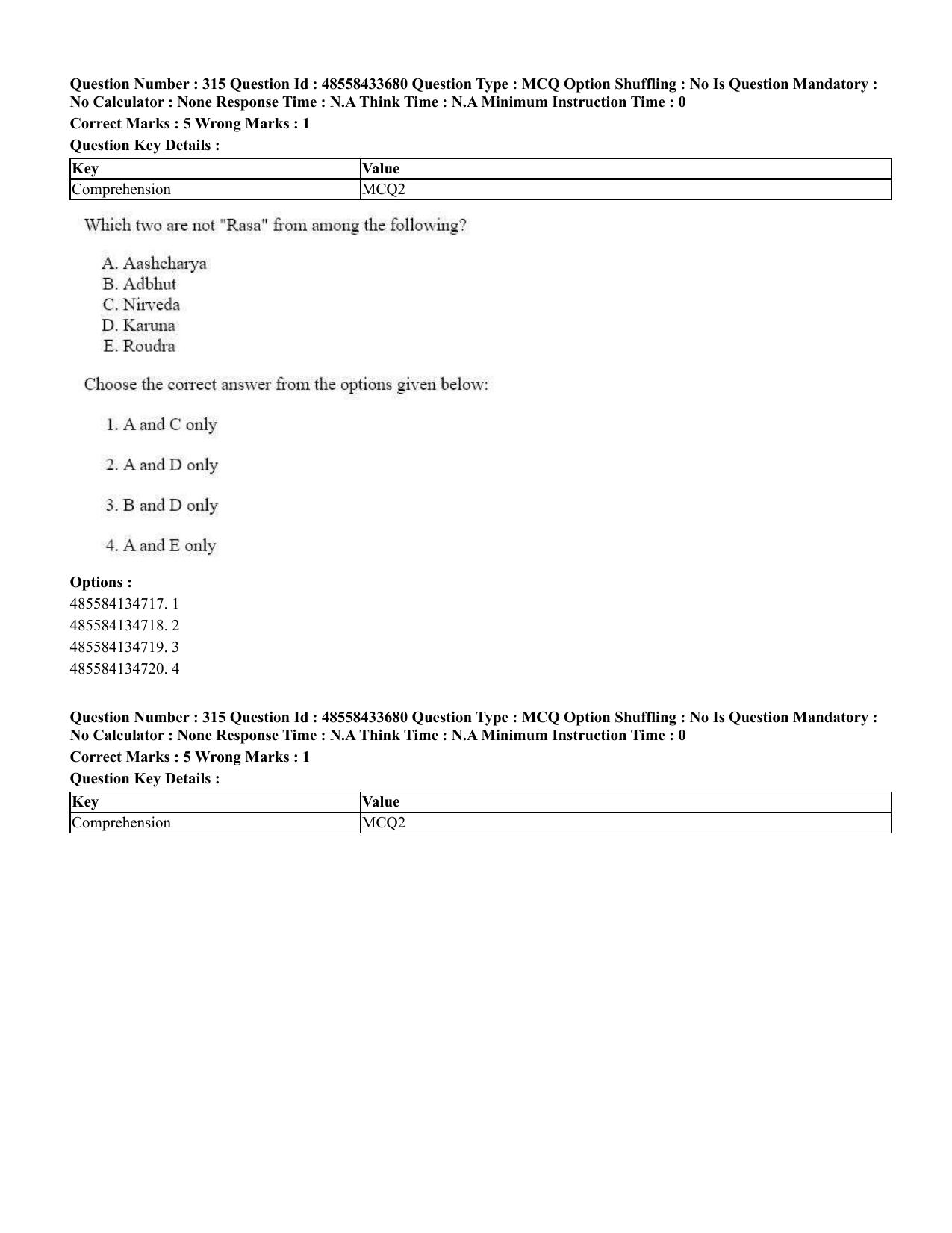 CUET 2023 English Gujarati Shift 1 Question Papers - 18 June 2023 - Page 292