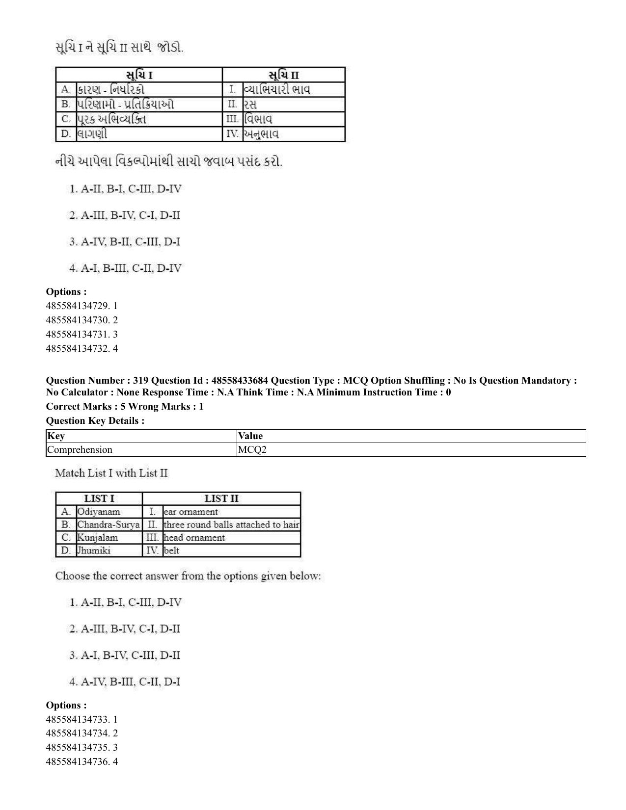 CUET 2023 English Gujarati Shift 1 Question Papers - 18 June 2023 - Page 297