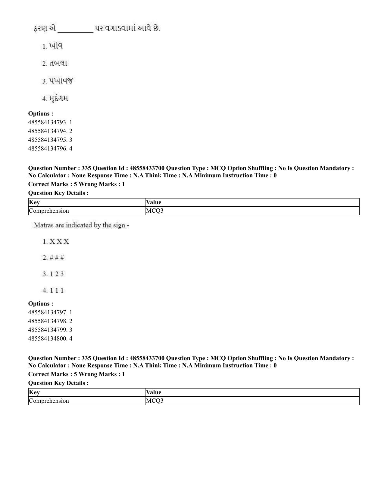 CUET 2023 English Gujarati Shift 1 Question Papers - 18 June 2023 - Page 314