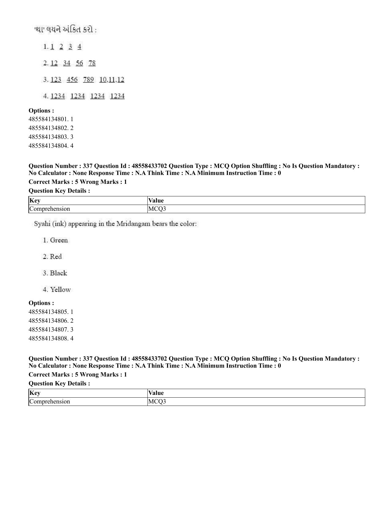 CUET 2023 English Gujarati Shift 1 Question Papers - 18 June 2023 - Page 316