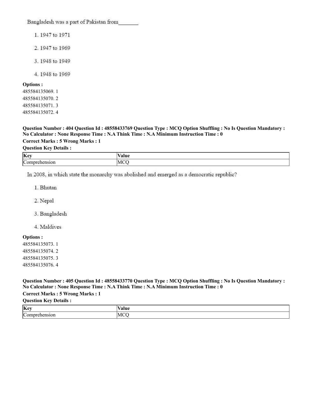 CUET 2023 English Gujarati Shift 1 Question Papers - 18 June 2023 - Page 372