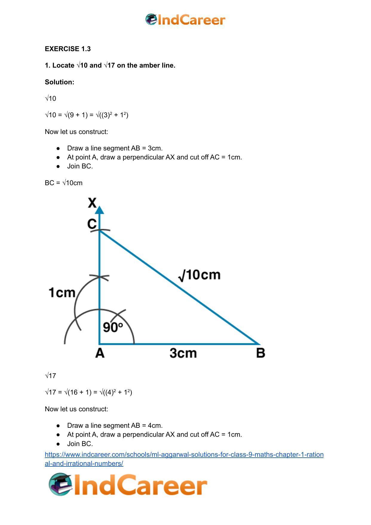 ML Aggarwal Solutions for Class 9 Maths Chapter 1- Rational and Irrational Numbers - Page 20
