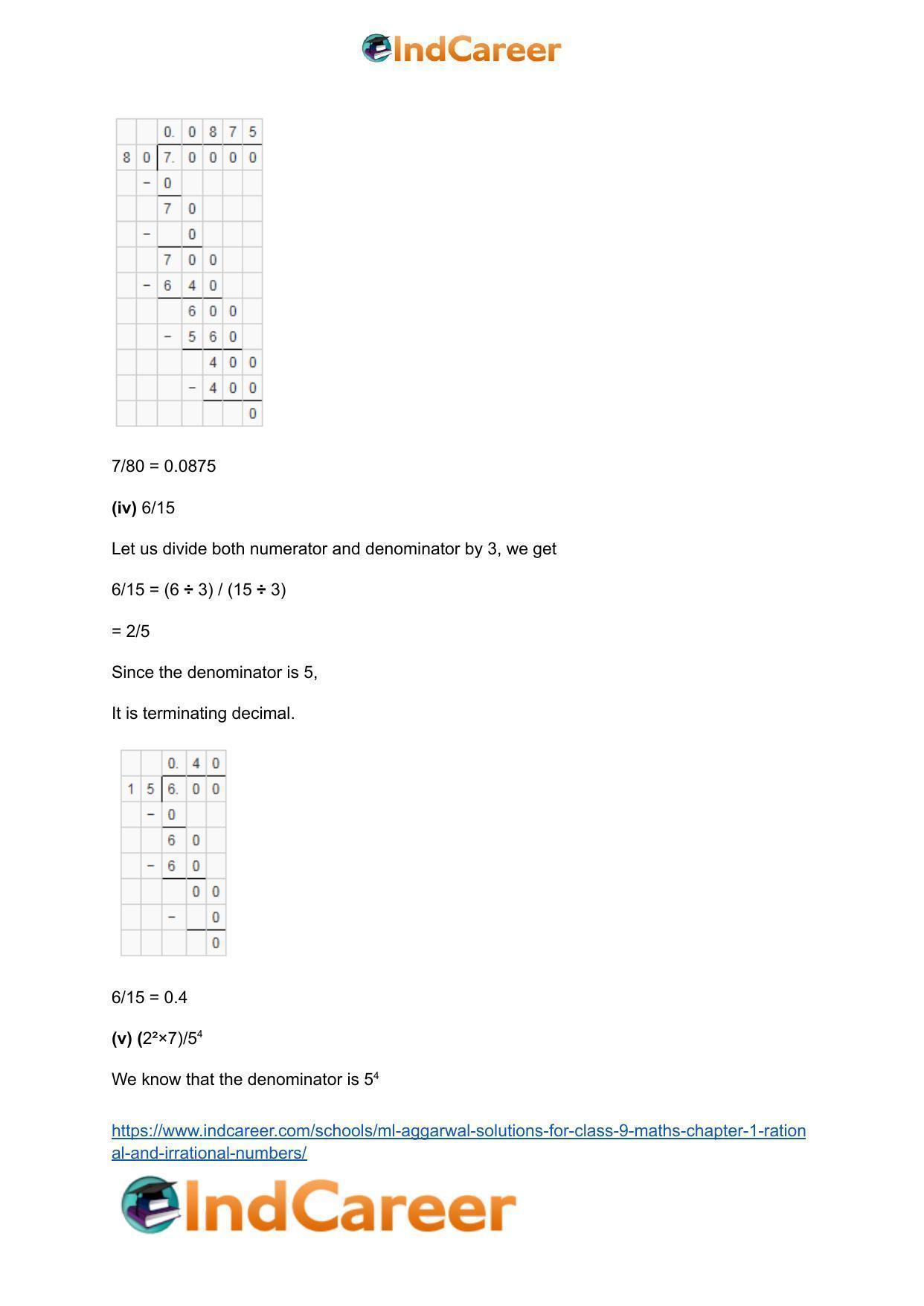 ML Aggarwal Solutions for Class 9 Maths Chapter 1- Rational and Irrational Numbers - Page 31