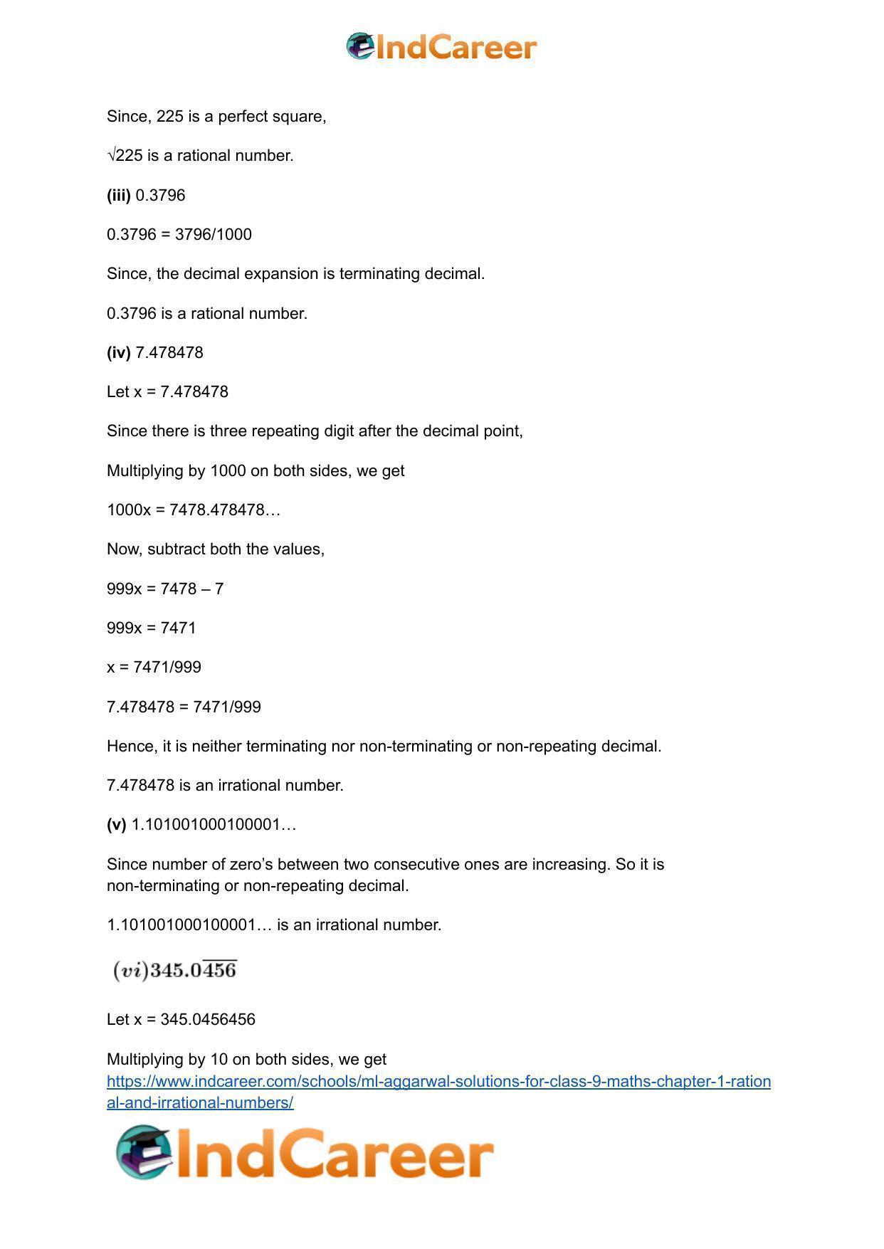 ML Aggarwal Solutions for Class 9 Maths Chapter 1- Rational and Irrational Numbers - Page 40
