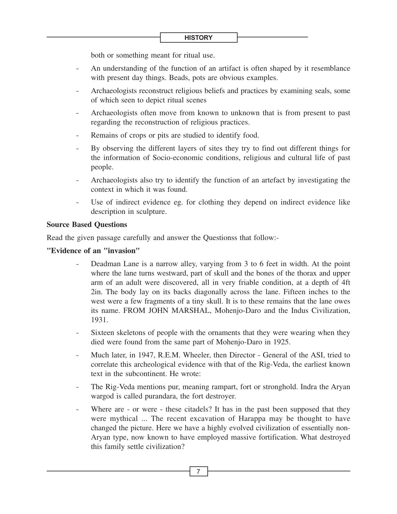 CBSE Class 12 History Bricks Beads Bones Harappan Civilization - Page 7