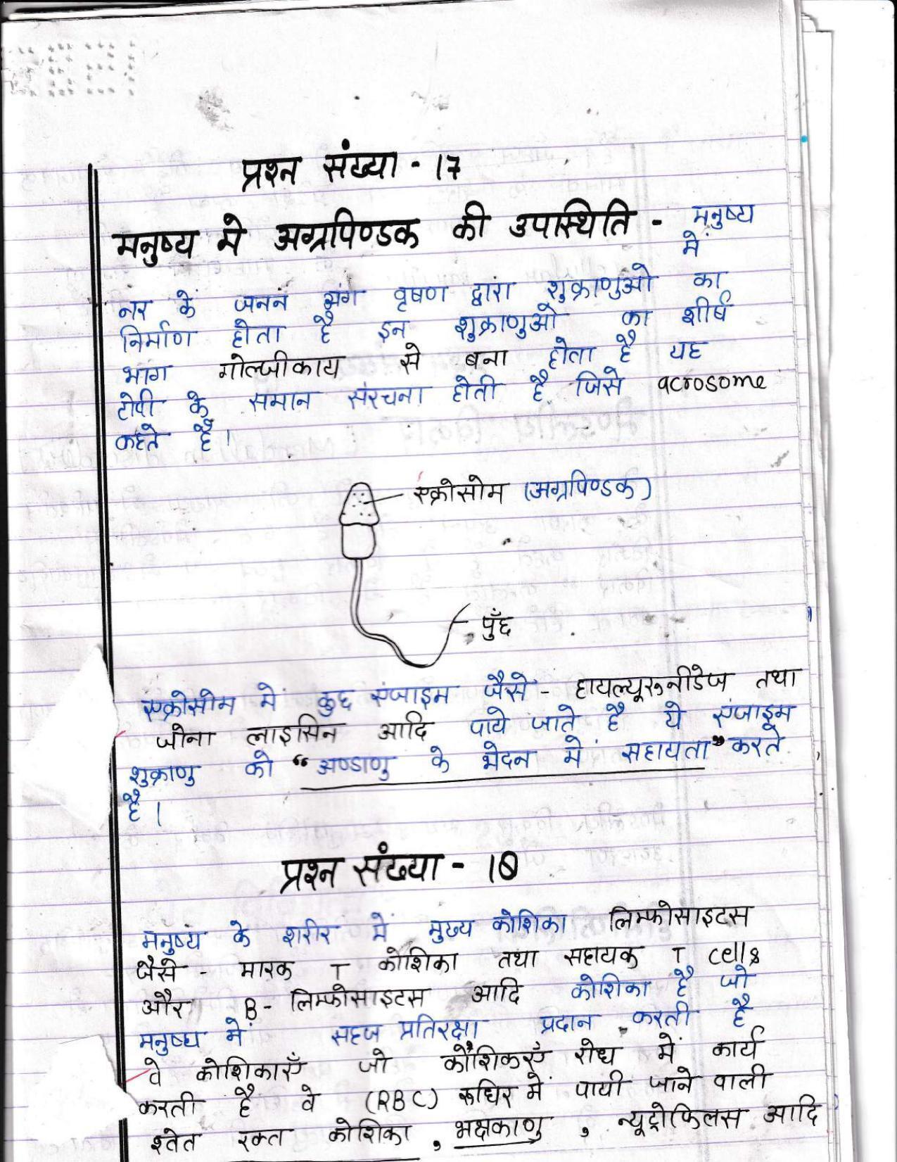 UBSE Class 12 Biology 2022 Toppers Answer Sheet - Page 10