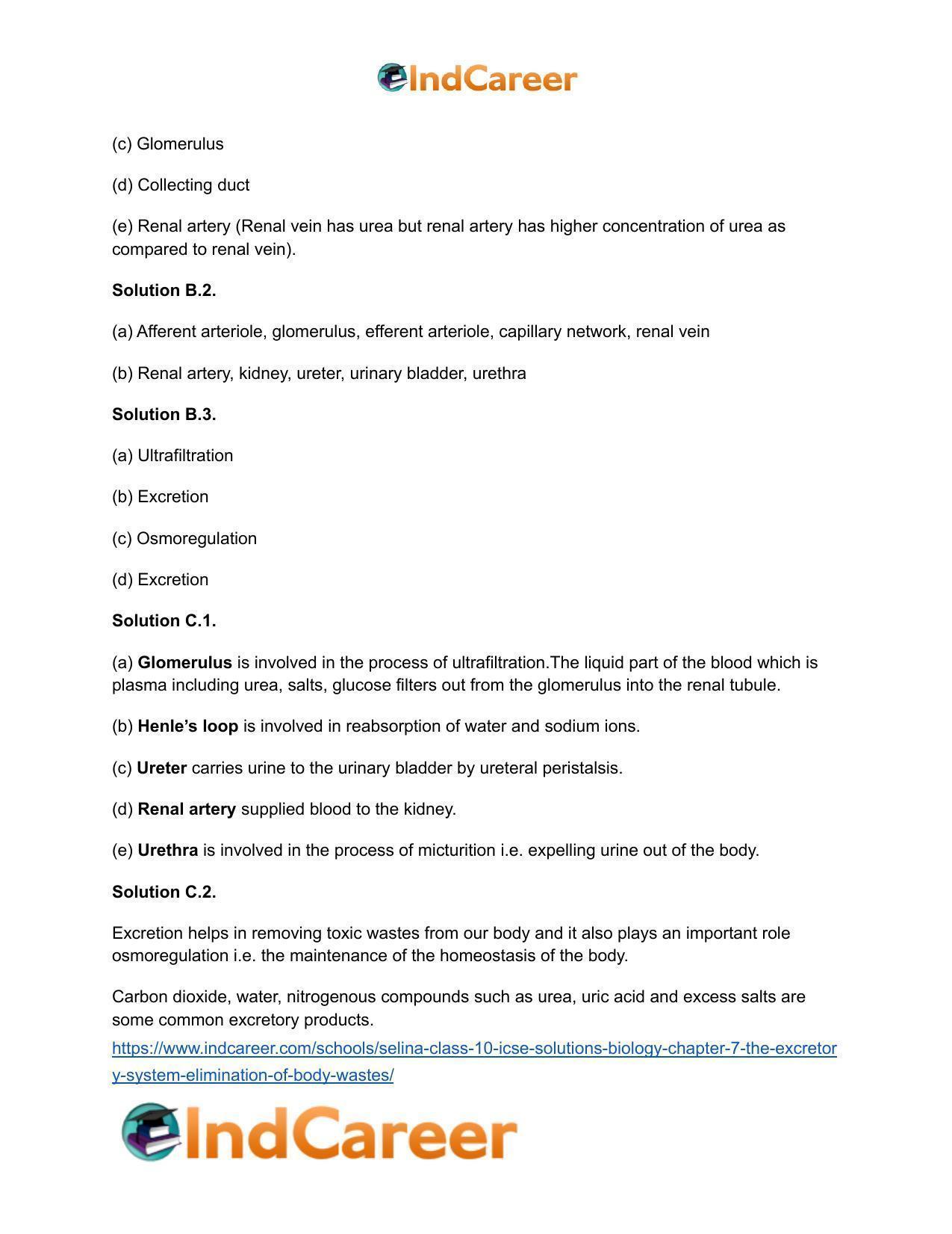 Selina Class 10 ICSE Solutions Biology : Chapter 7- The Excretory System (Elimination of Body Wastes) - Page 3