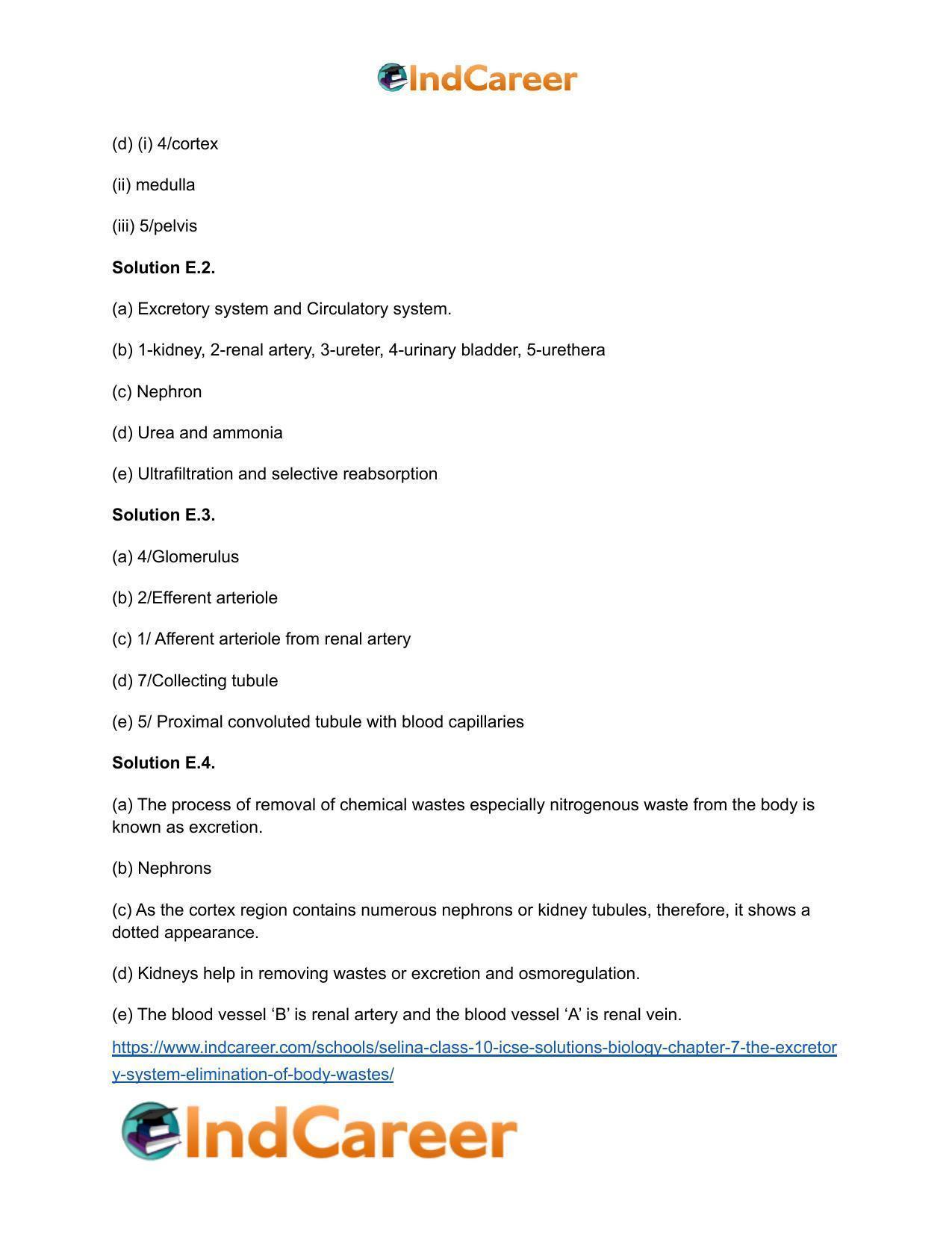 Selina Class 10 ICSE Solutions Biology : Chapter 7- The Excretory System (Elimination of Body Wastes) - Page 7