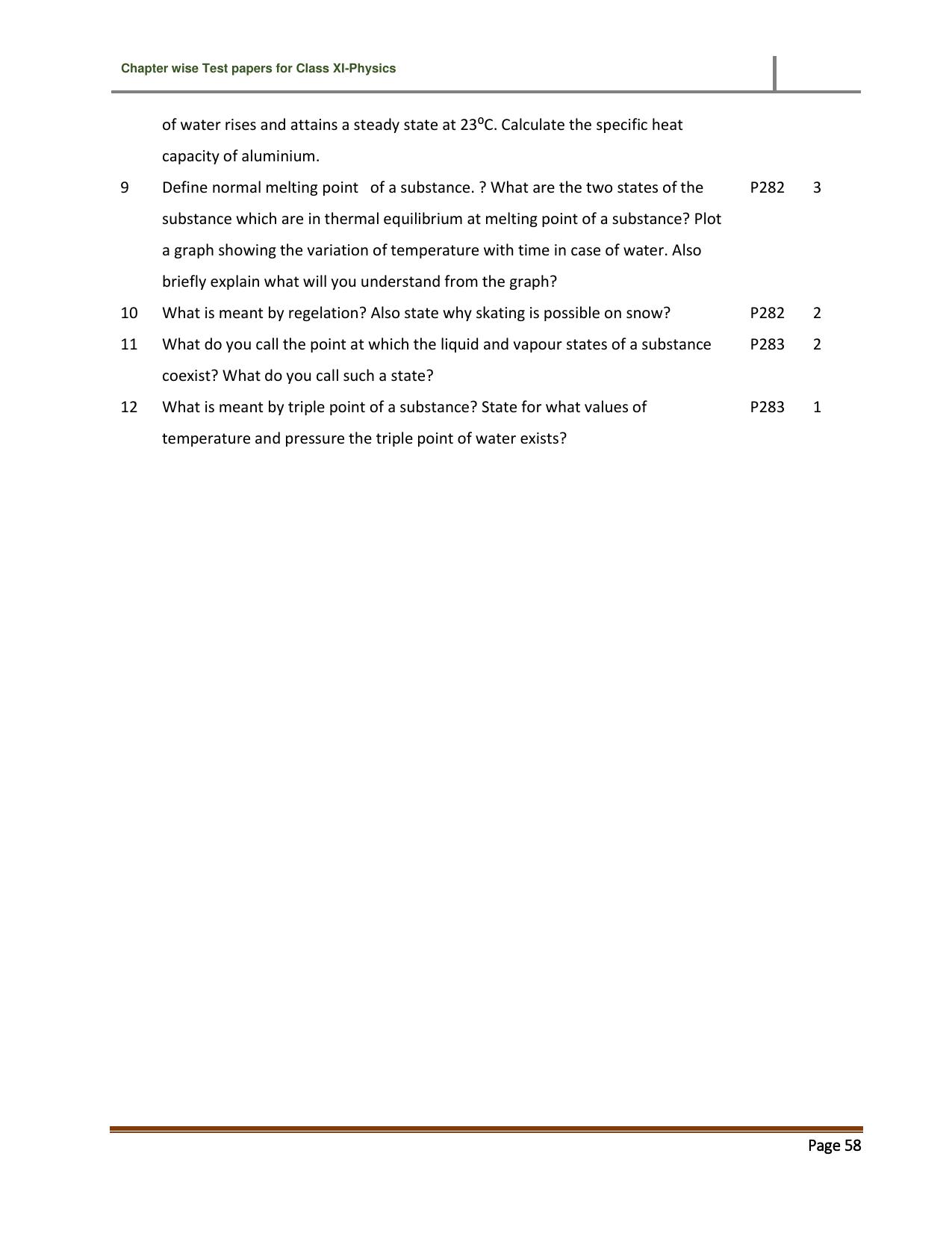 CBSE Worksheets for Class 11 Physics Thermal Properties of Fluids Assignment 2 - Page 2