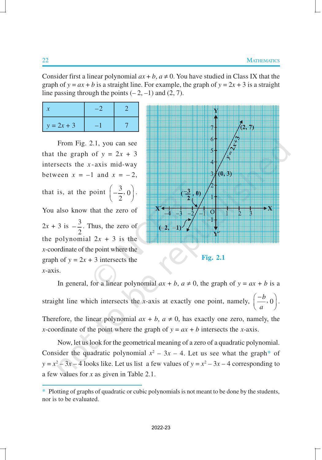 NCERT Book for Class 10 Maths Chapter 2 Polynomials - Page 3