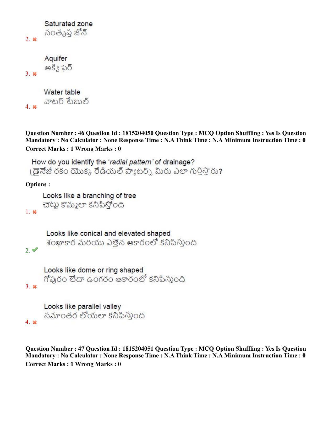 TS CPGET 2023 M Sc Geography (Shift 3) Question Paper with Answer Key - Page 30