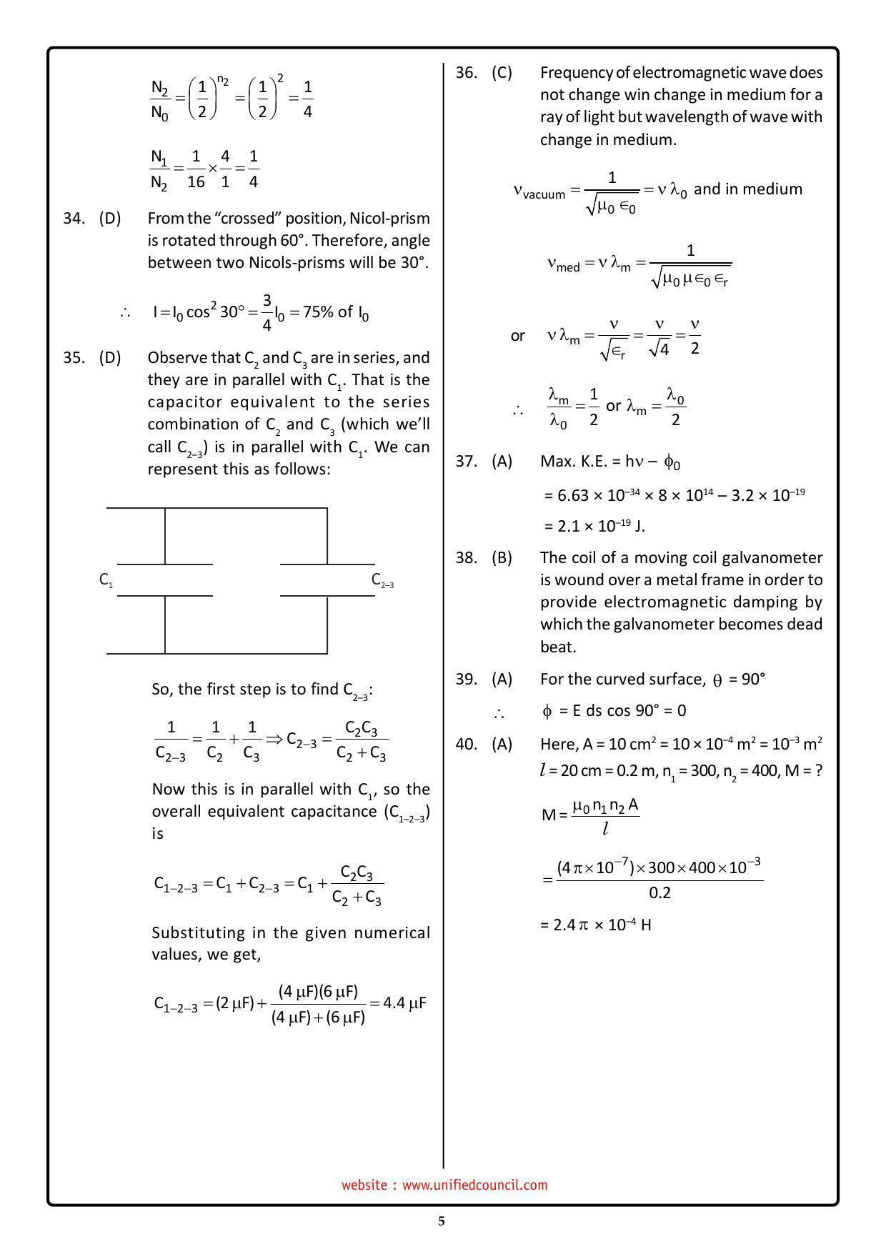 NSTSE 2023 Class 12 PCB Answer Key (Paper Code 487) - Page 5